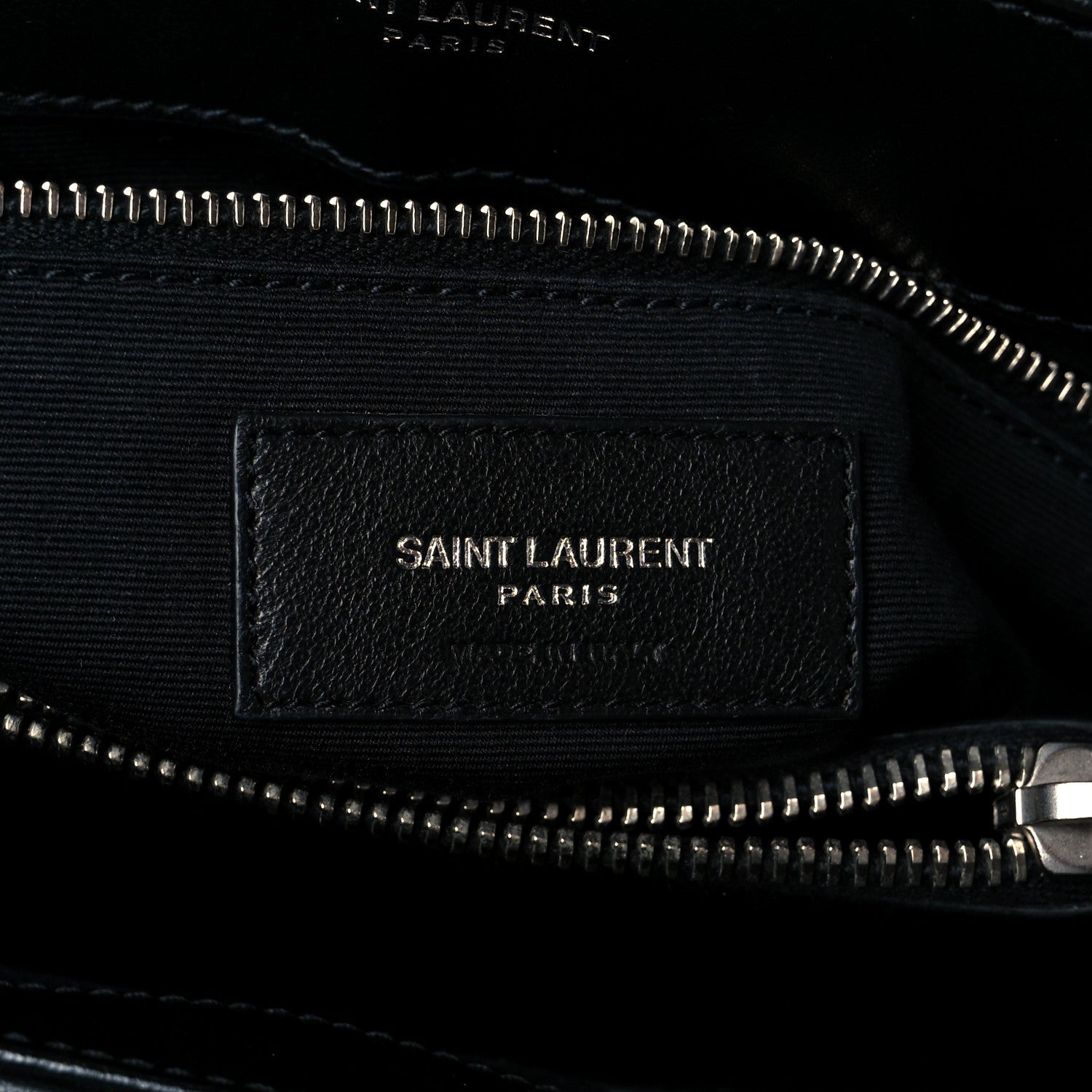 Calfskin Y Quilted Monogram Medium Loulou Satchel Black