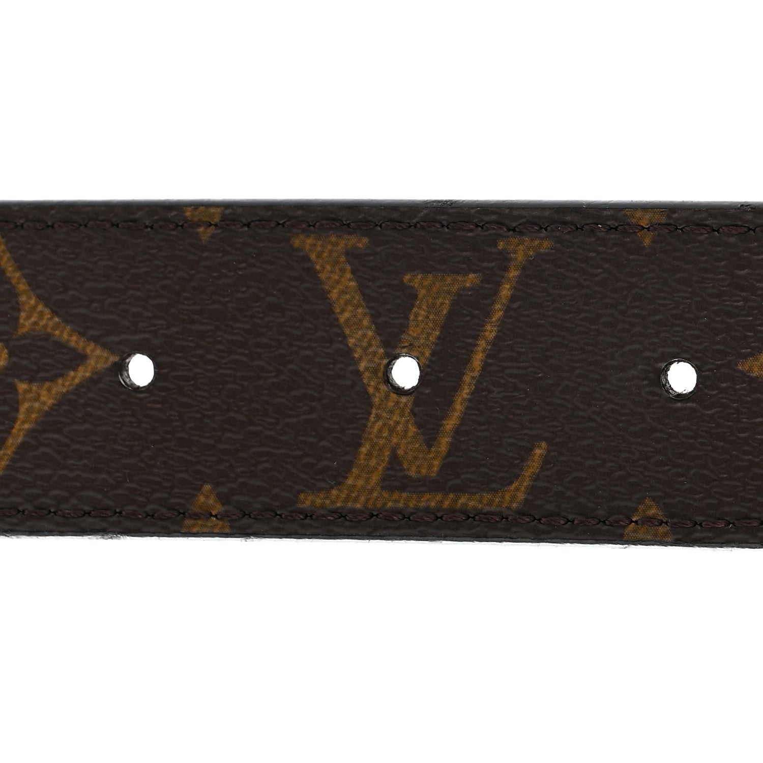 Calfskin Monogram 30mm LV Initiales Reversible Belt 90 36 Black