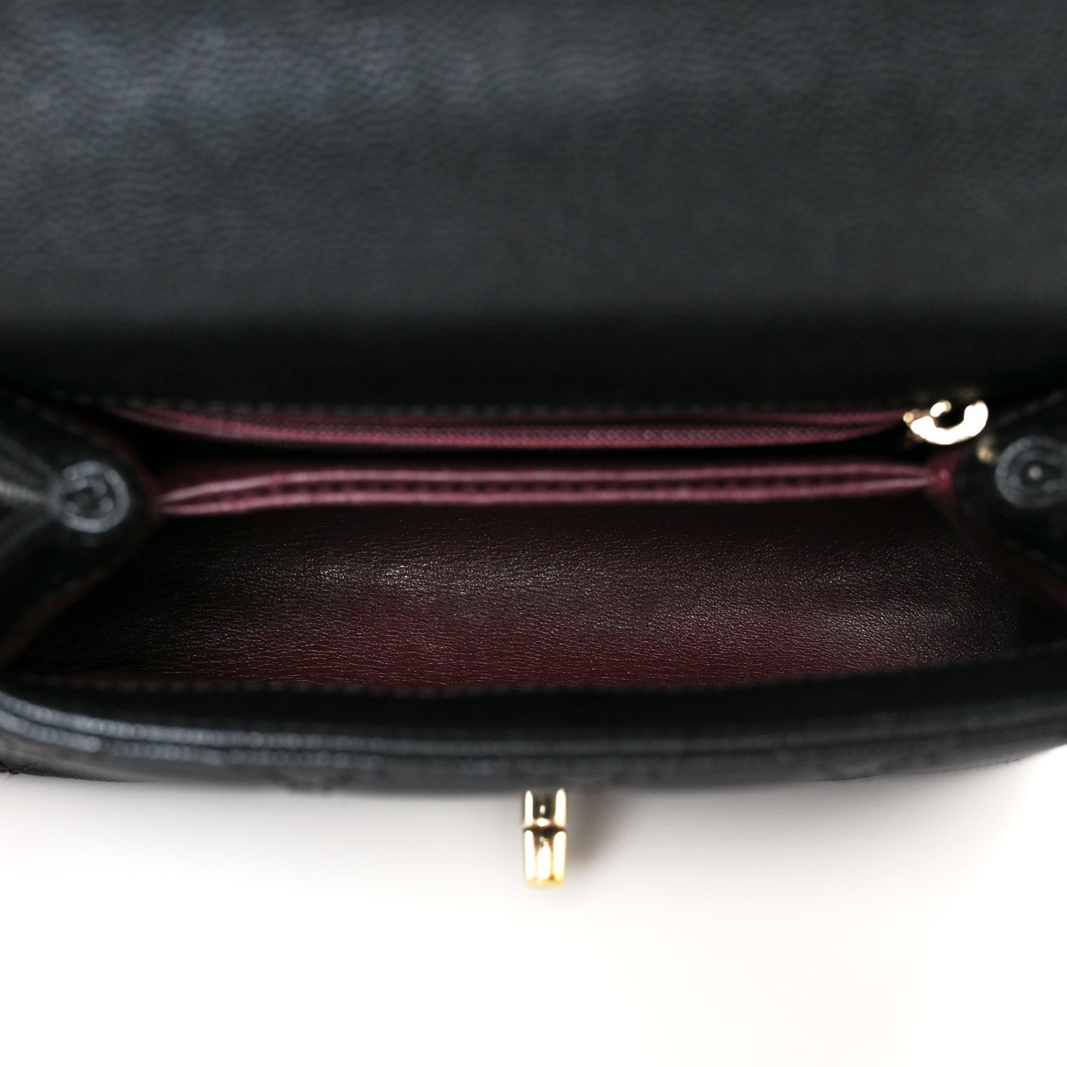Caviar Quilted Extra Mini Coco Handle Flap Black