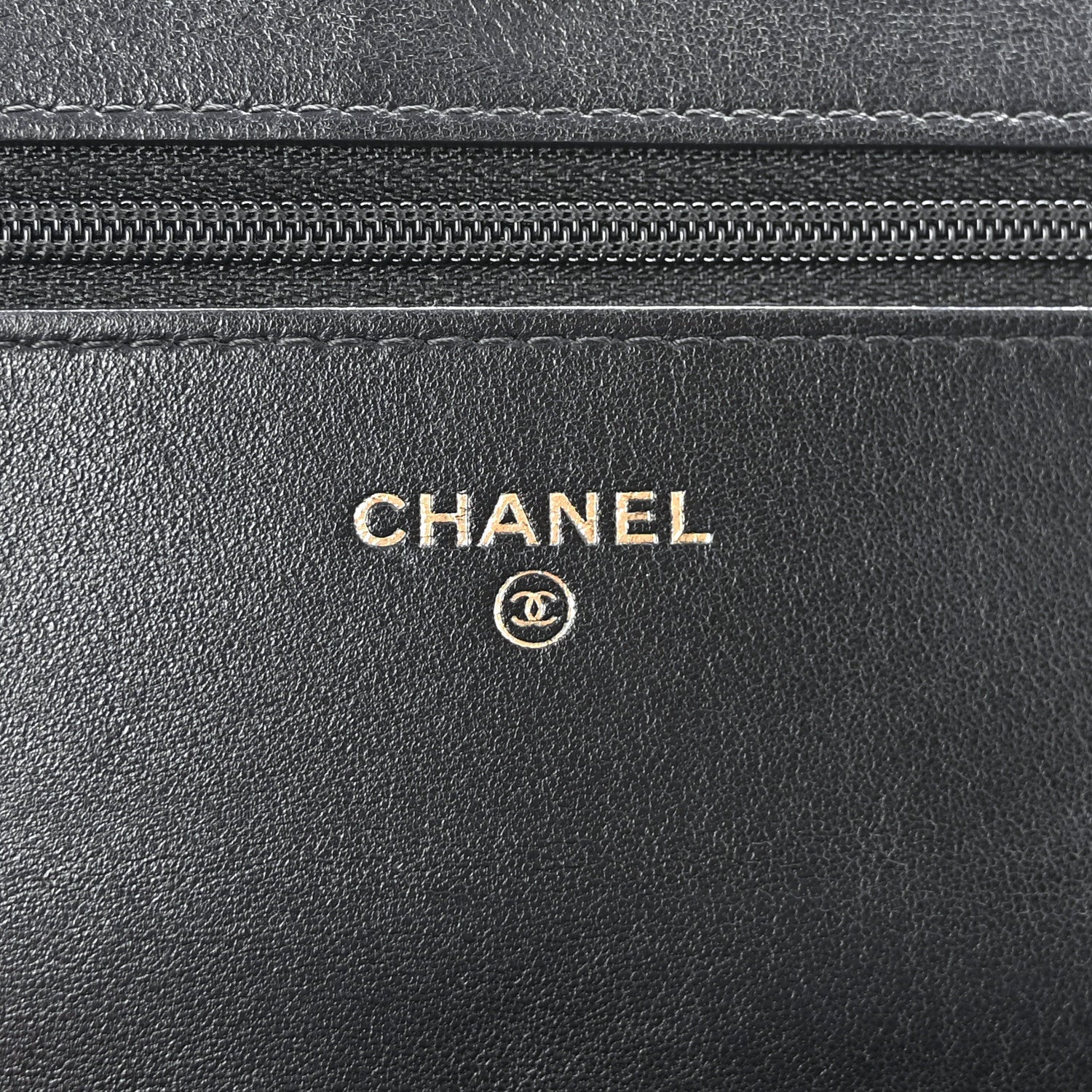 Lambskin Quilted Boy Wallet On Chain WOC Black