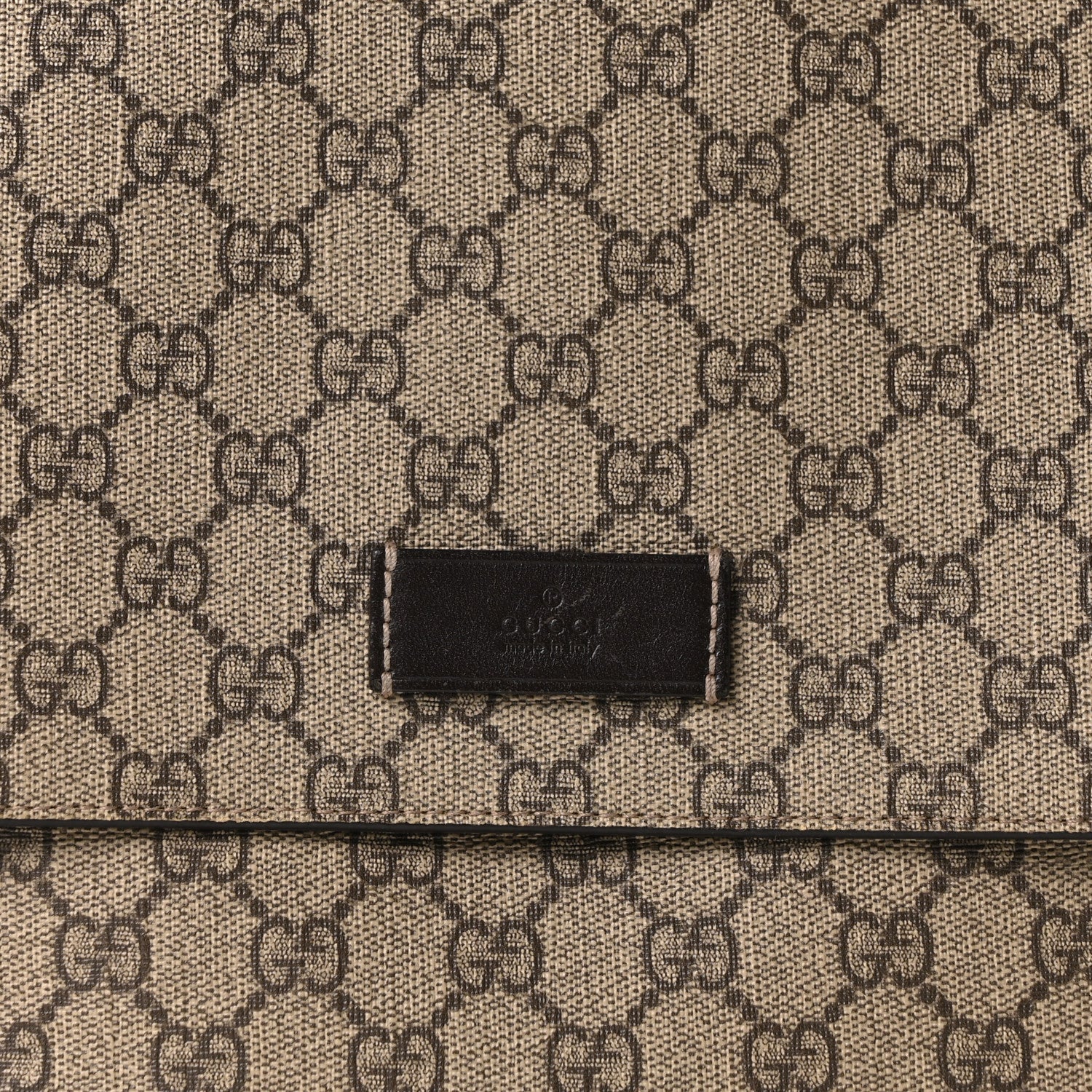 GG Plus Monogram Messenger Diaper Bag Dark Brown