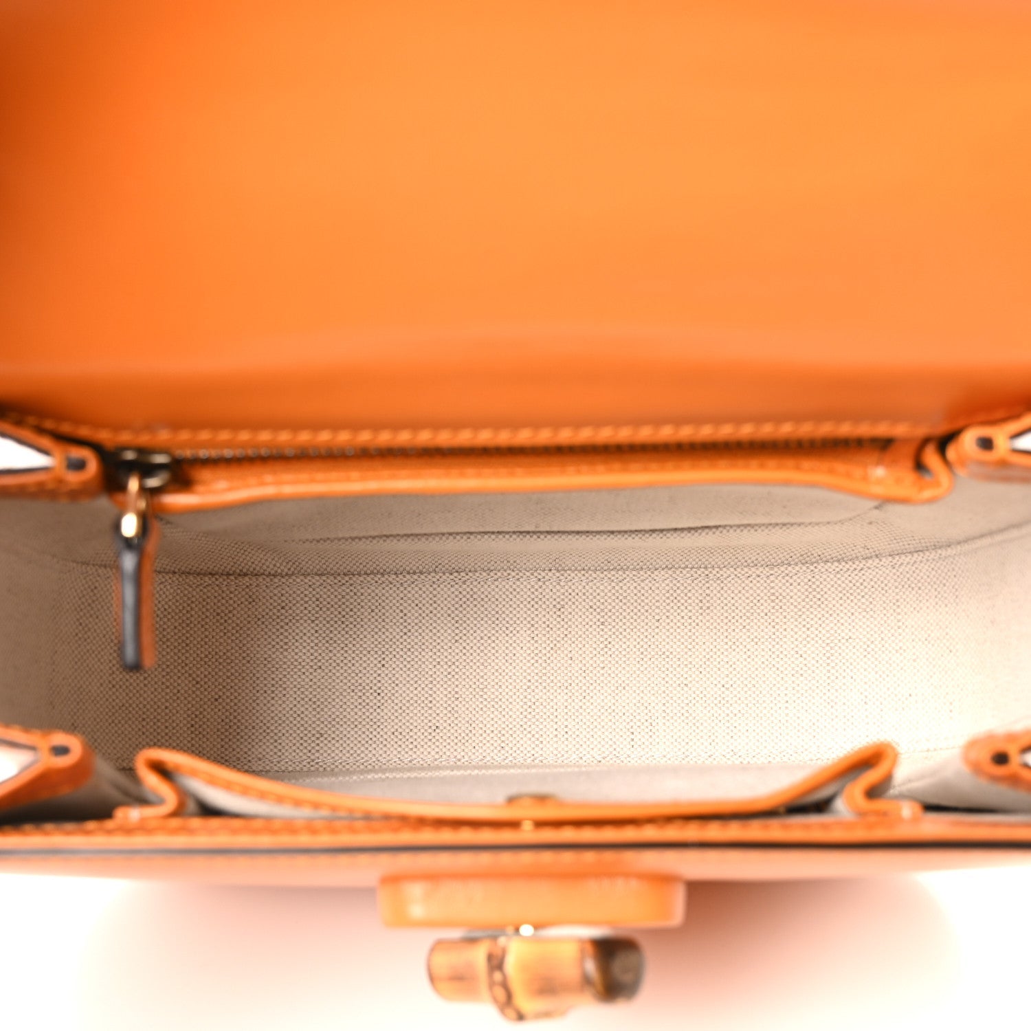 Boarded Dyana Lux Calfskin Web Small Bamboo 1947 Top Handle Bag Marigold Yellow