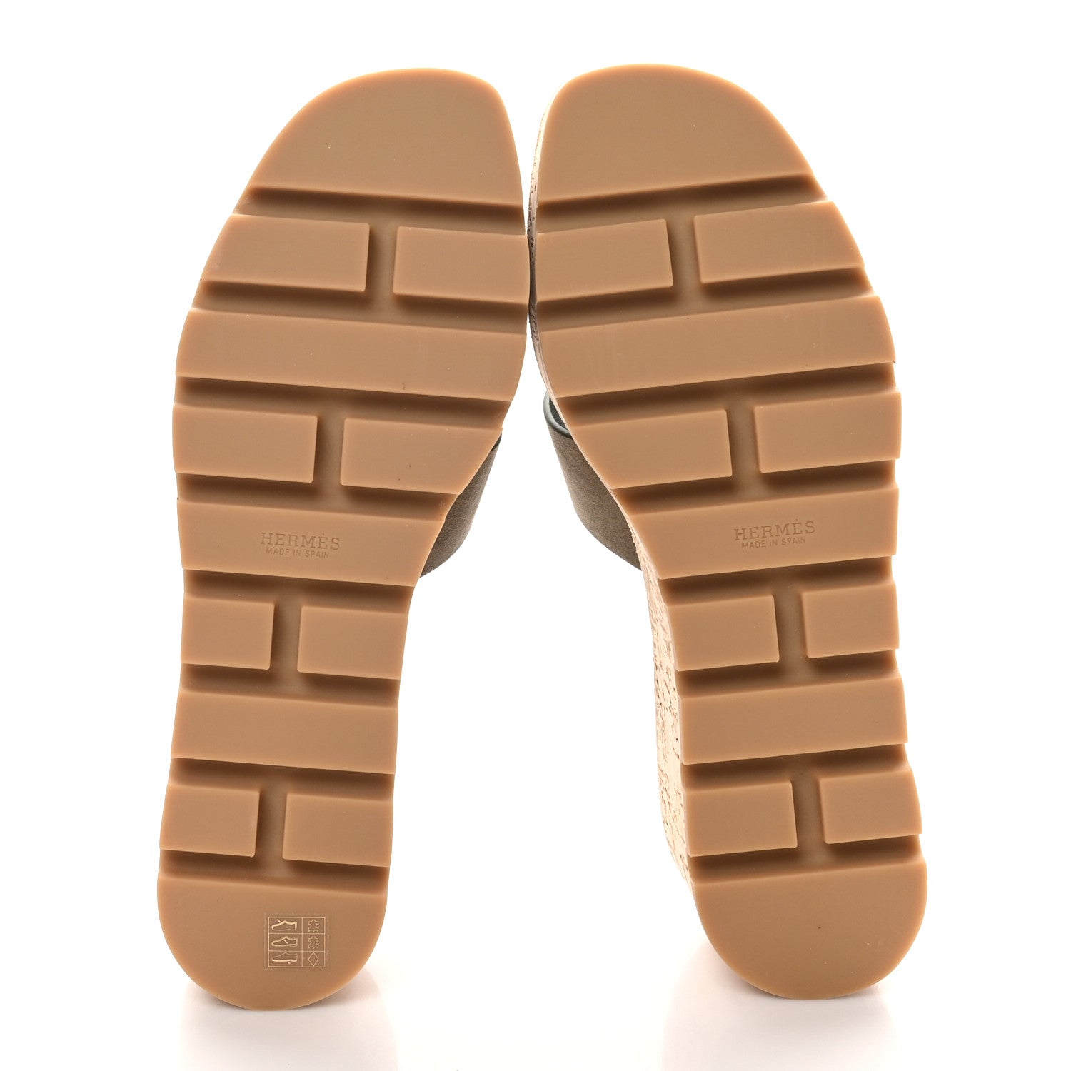 Suede Goatskin Cork Eze 30 Sandals 40 Vert Toundra