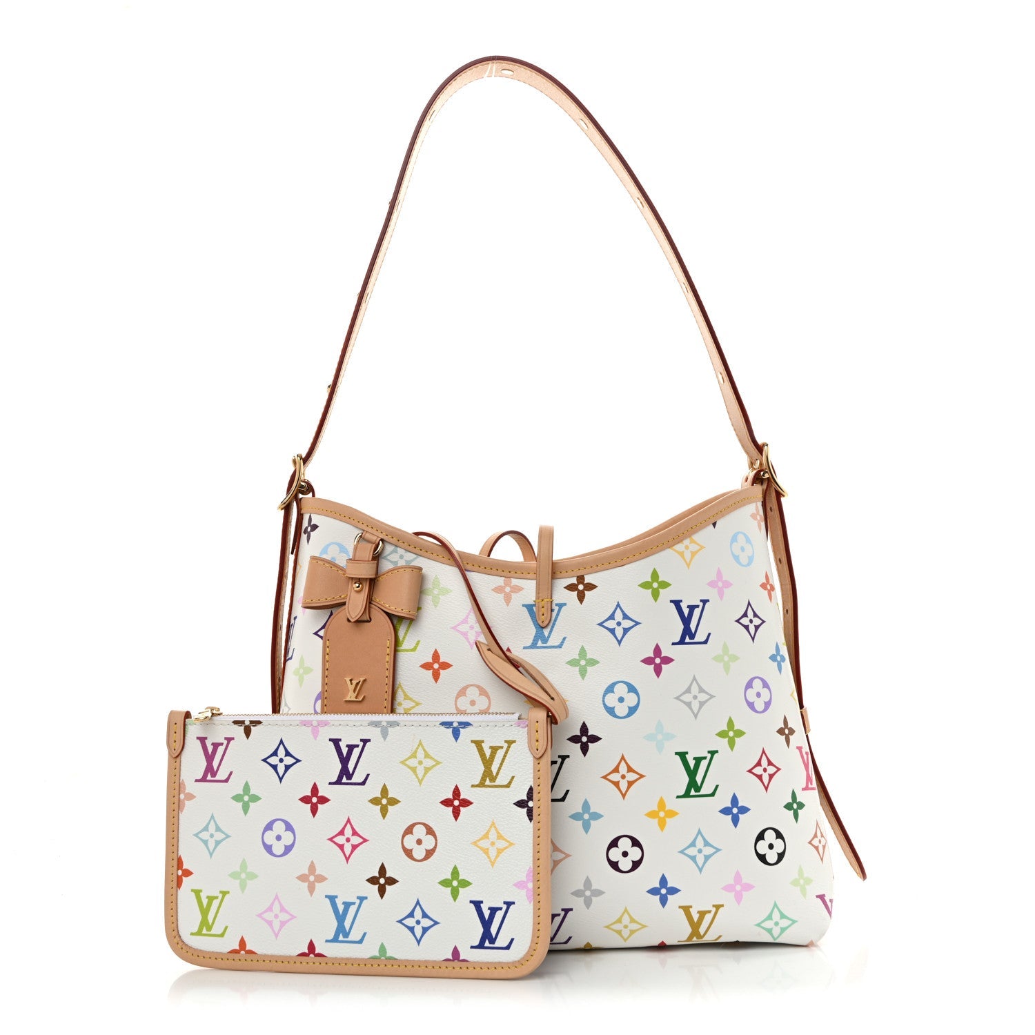 LV X TM Monogram Multicolor CarryAll PM White