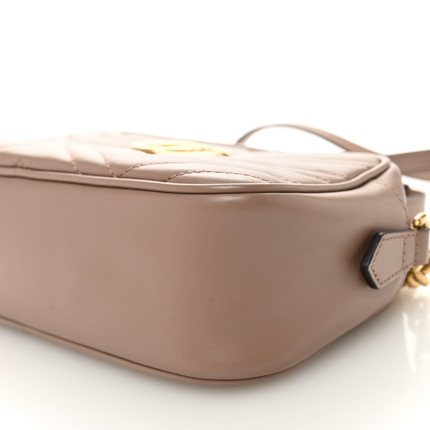 Calfskin Matelasse Small GG Marmont Chain Shoulder Bag Porcelain Rose