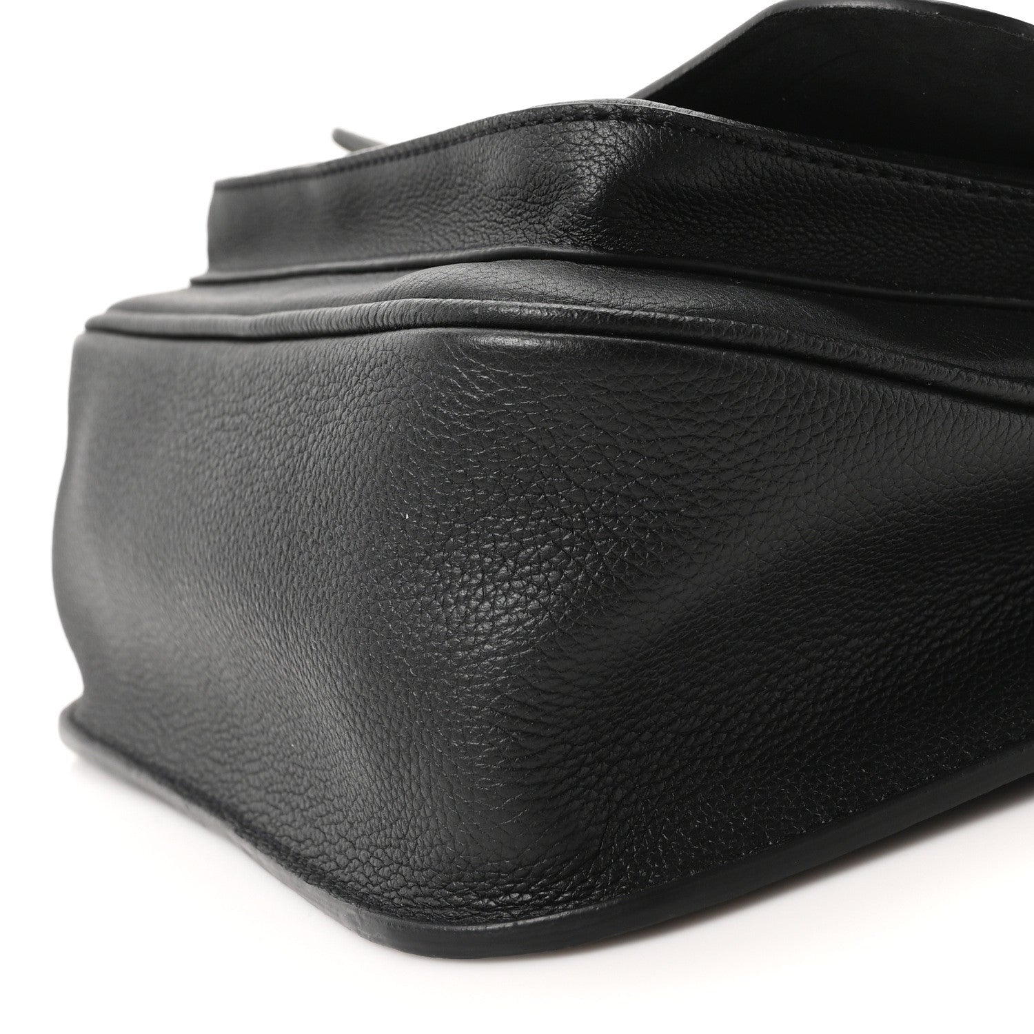 Grained Calfskin Lockme Chain Bag PM Black