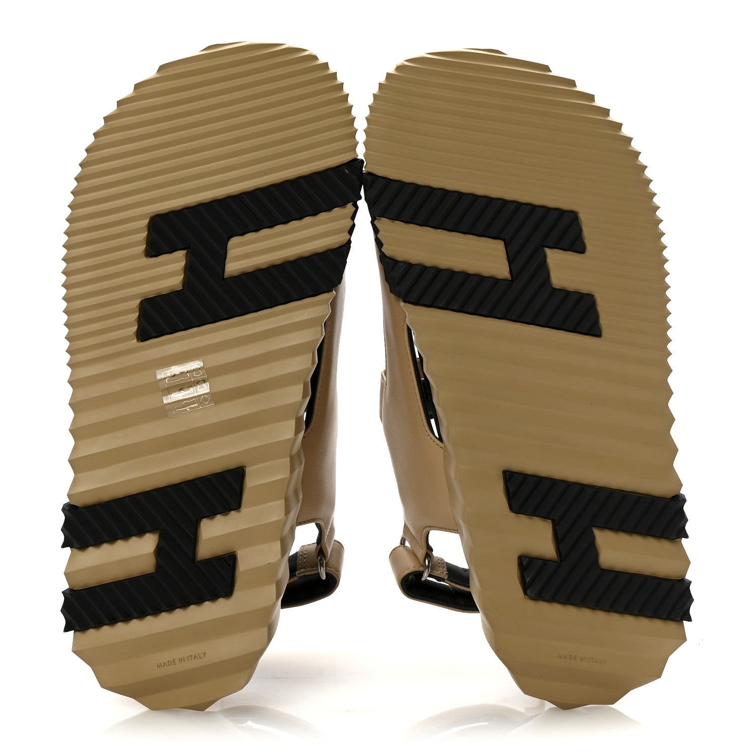 Lambskin Junior Womens Sandals 39 Beige Black