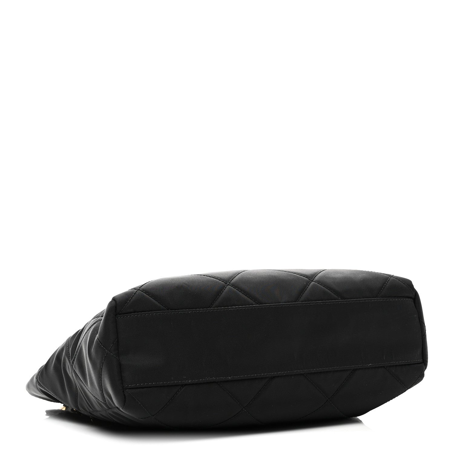 Re-Nylon Impuntu Quilted Re-Edition 1995 Chaine Small Tote Bag Black