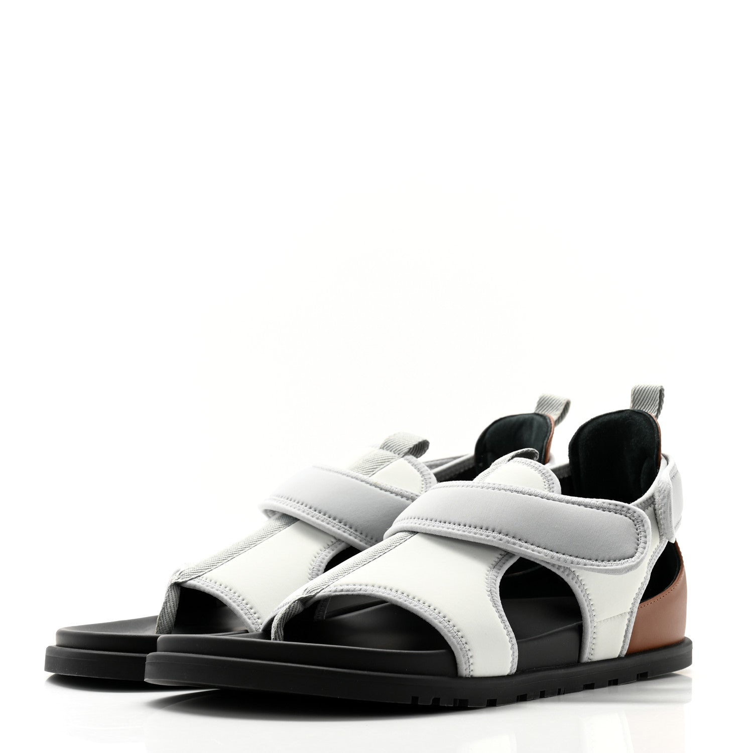 Neoprene Mens Giorno Sandals 42.5 Ivoire Pierre
