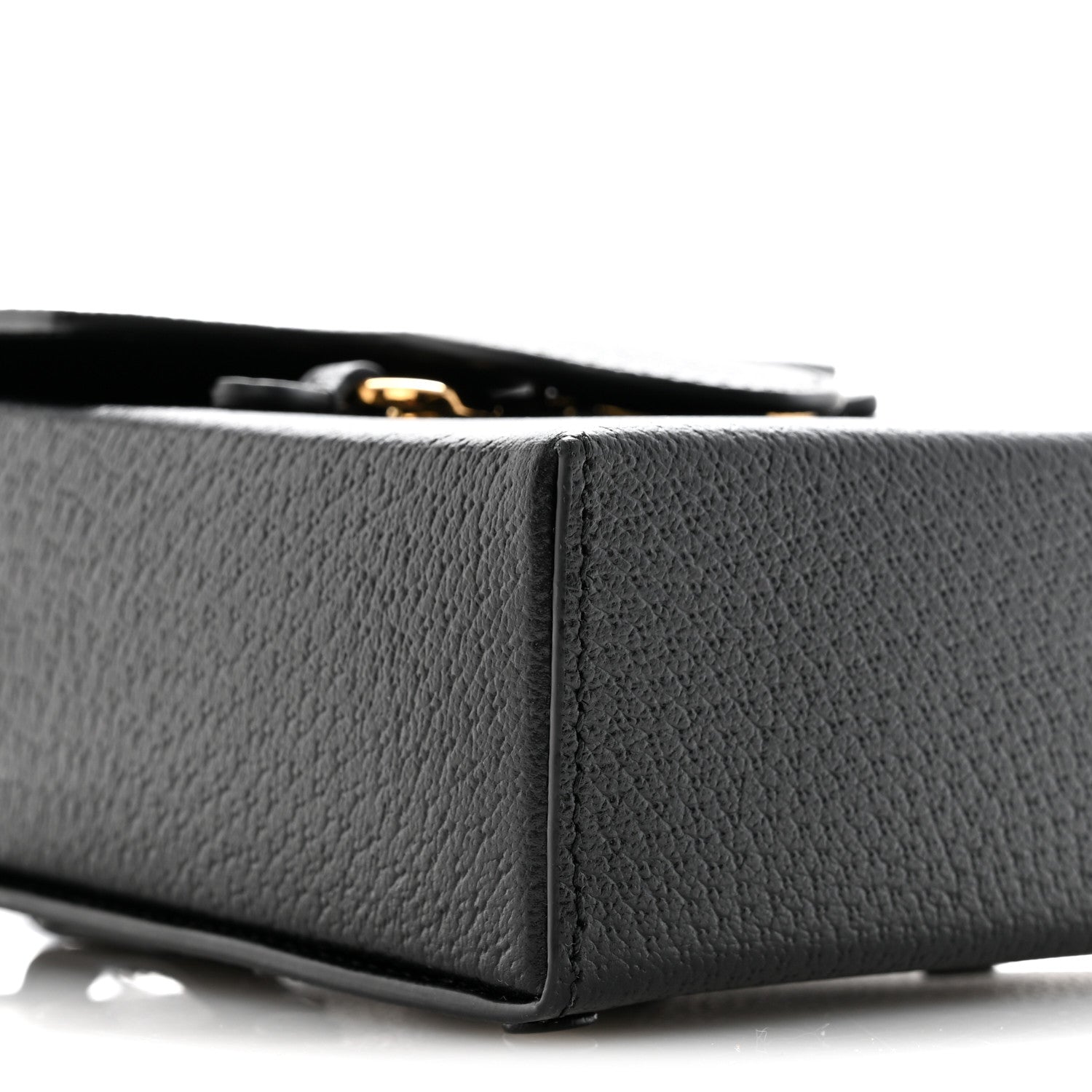 Dollar Calfskin Vertical Horsebit 1955 Crossbody Bag Black