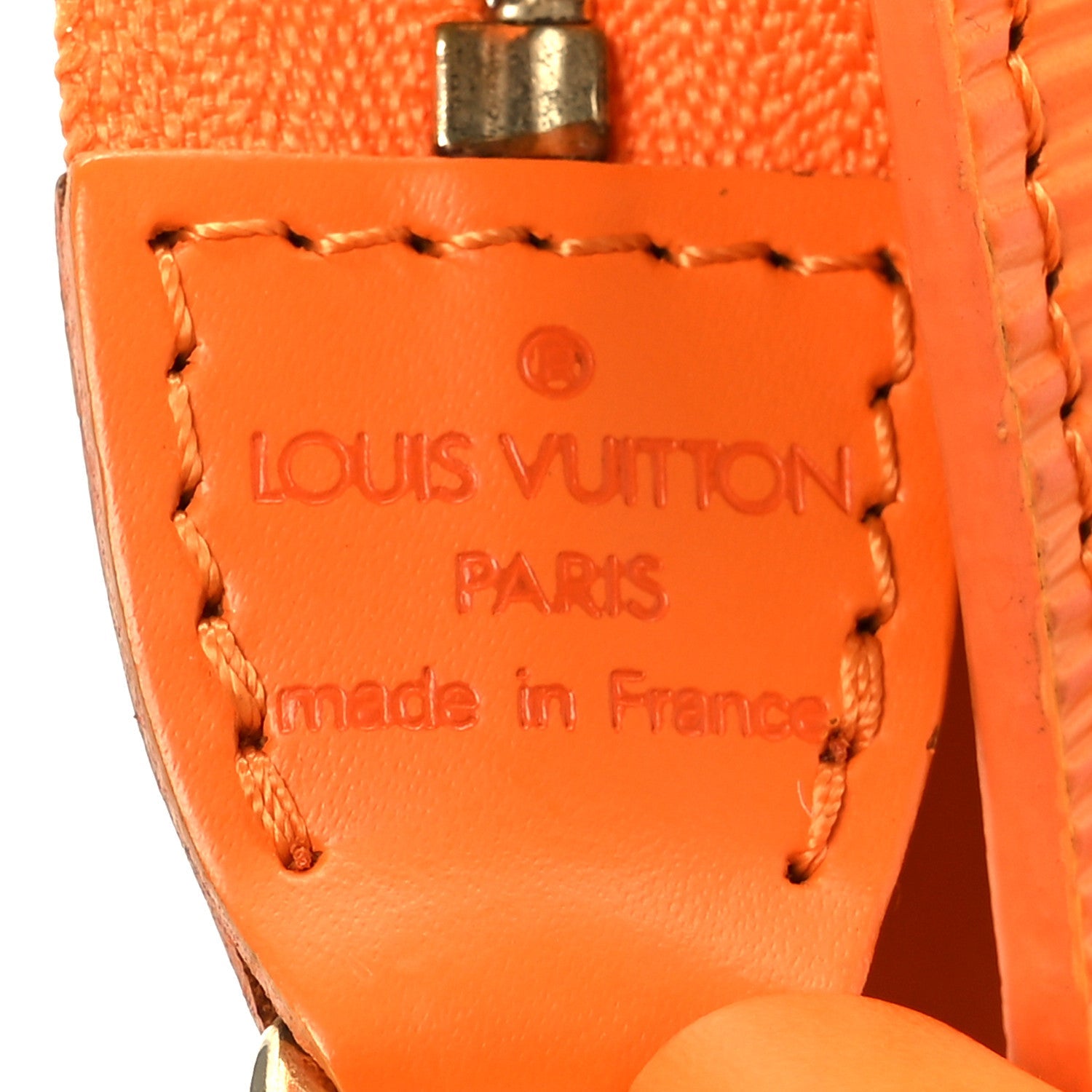 Epi Pochette Accessories 24 Mandarin
