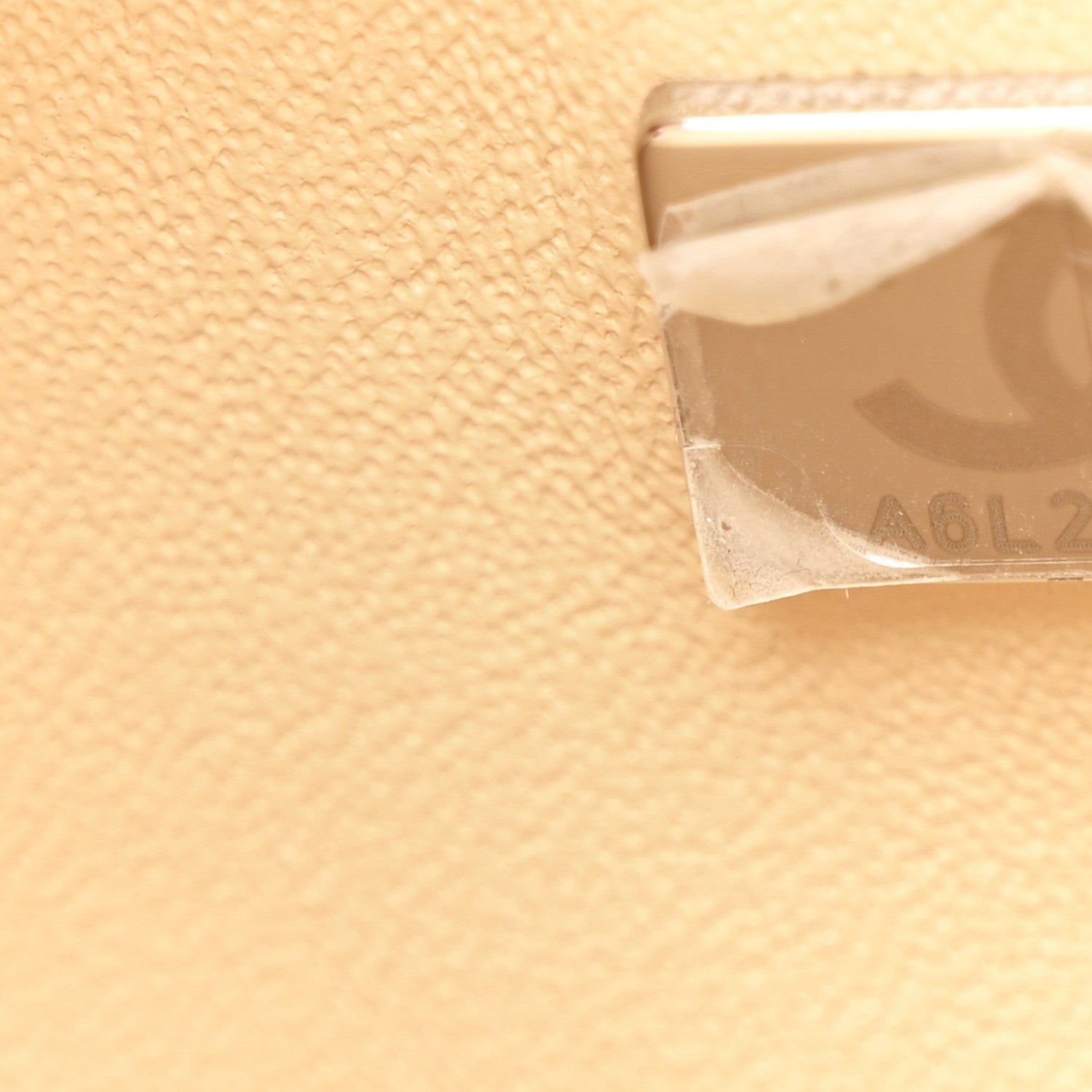 Caviar Quilted Small Double Flap Beige