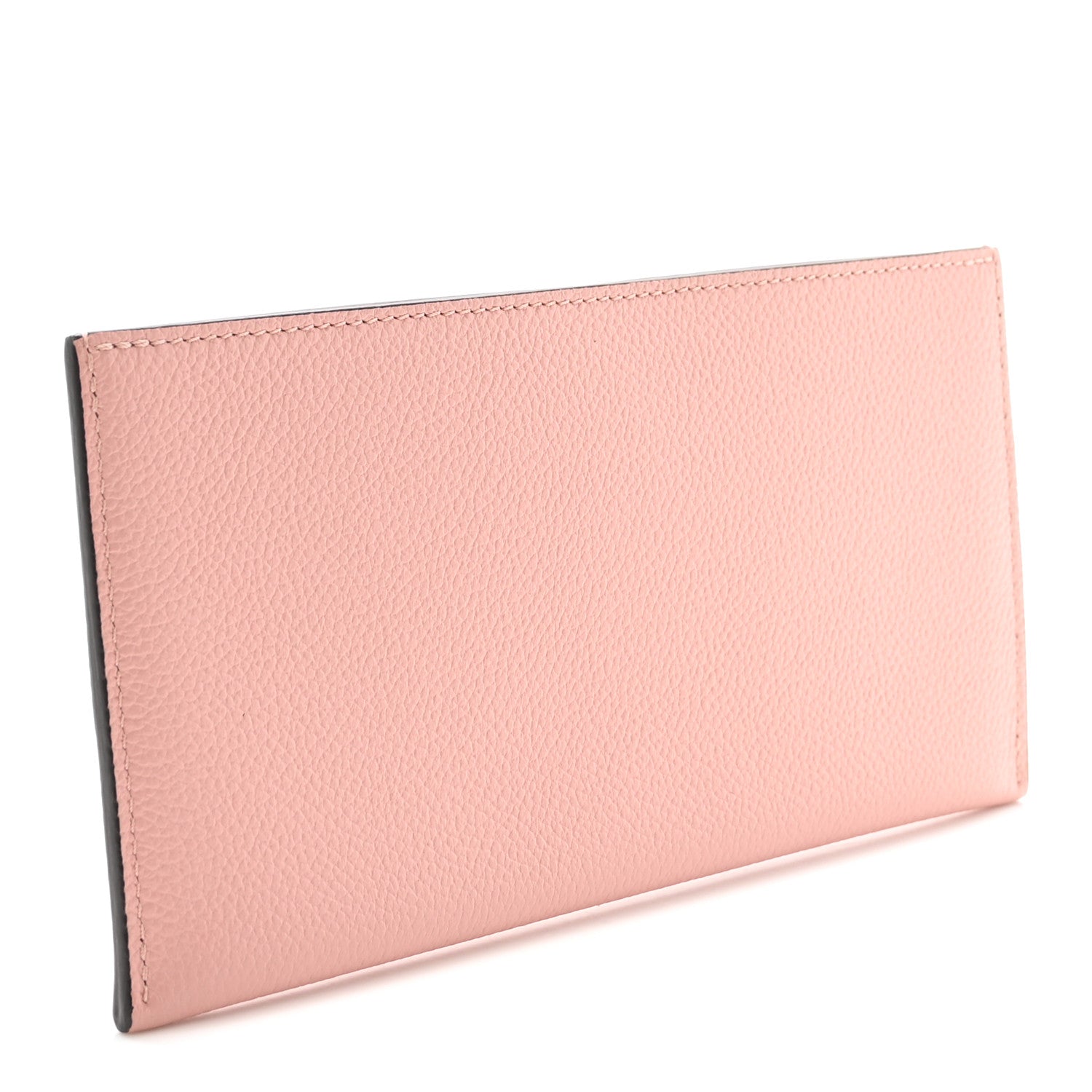 Calfskin Felicie Card Holder Insert Rose Poudre