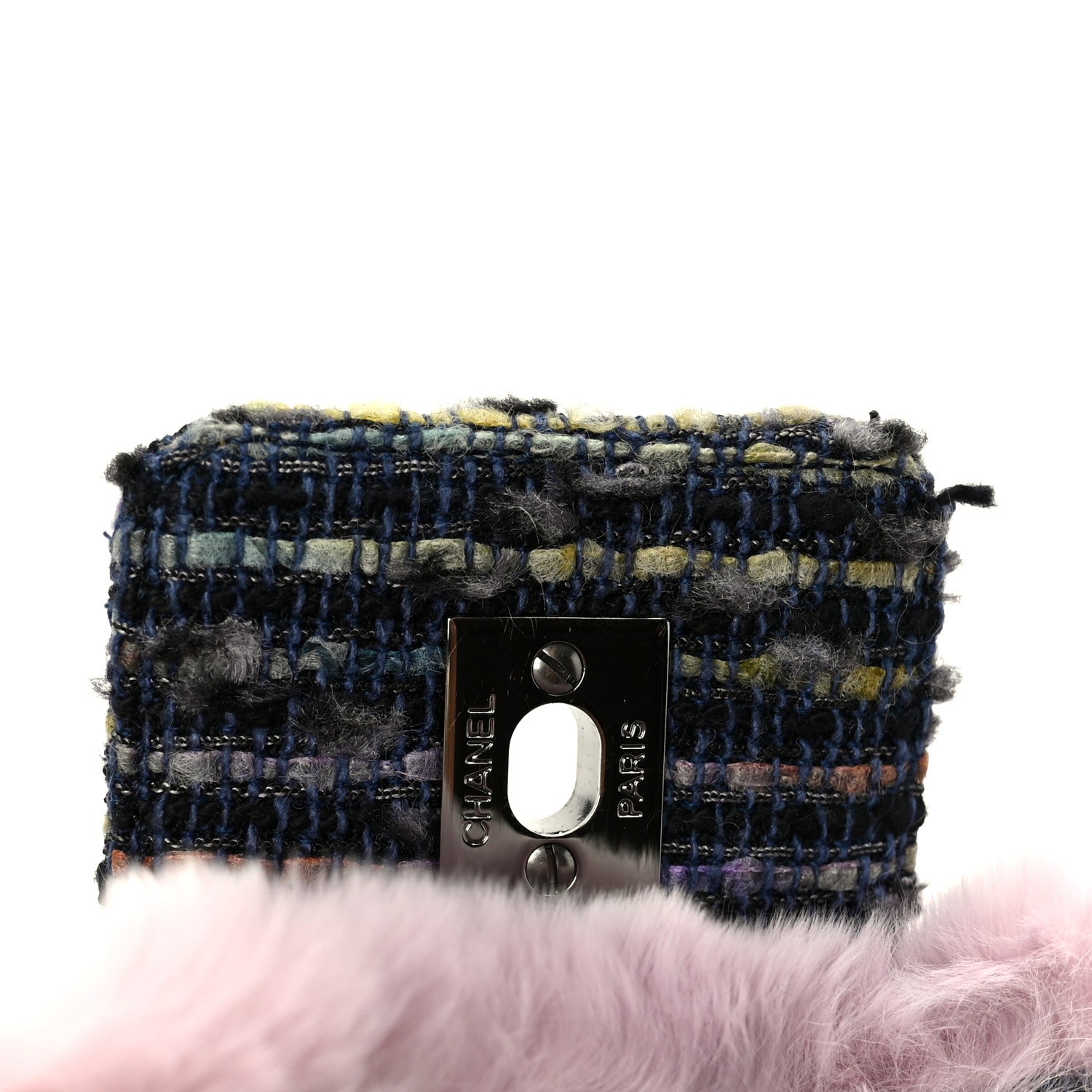 Rabbit Fur Tweed Small Fantasy Flap Lilac