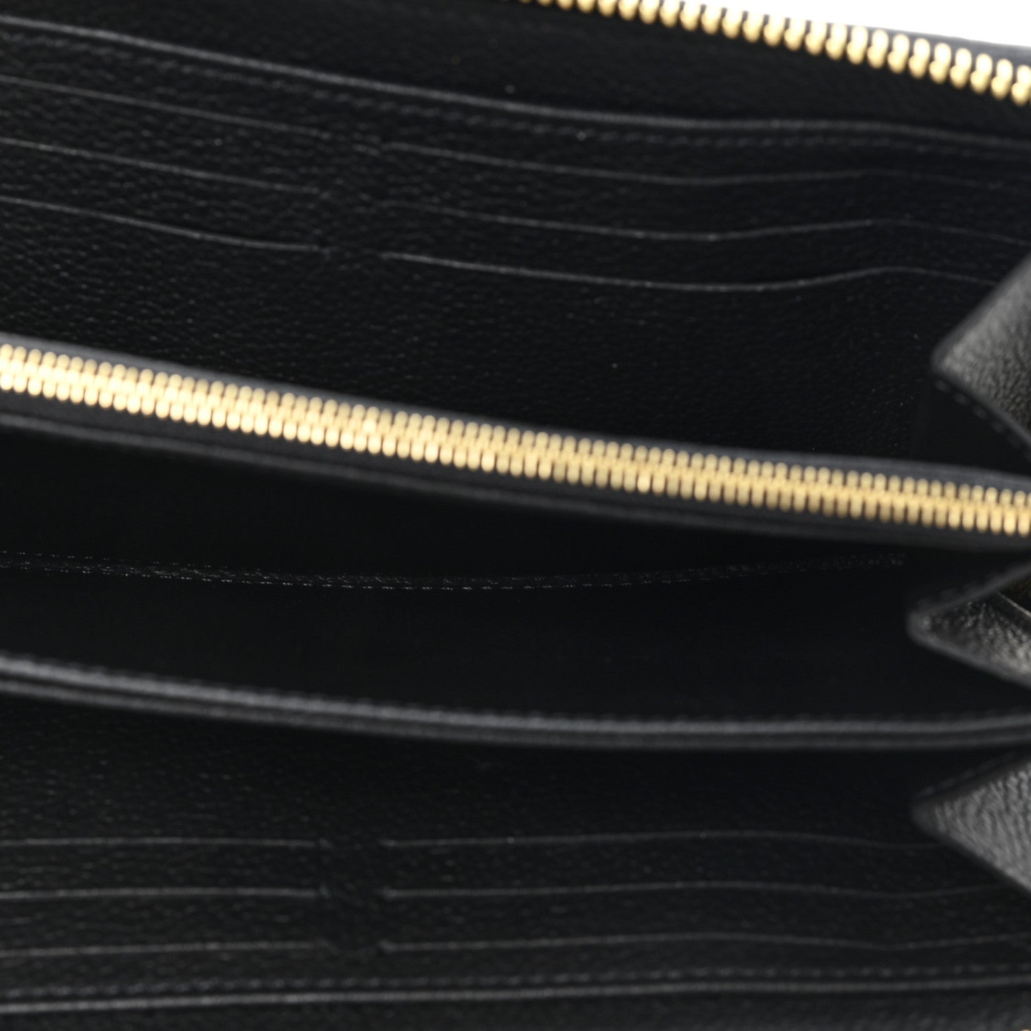 Empreinte Monogram Giant Zippy Wallet Black Beige