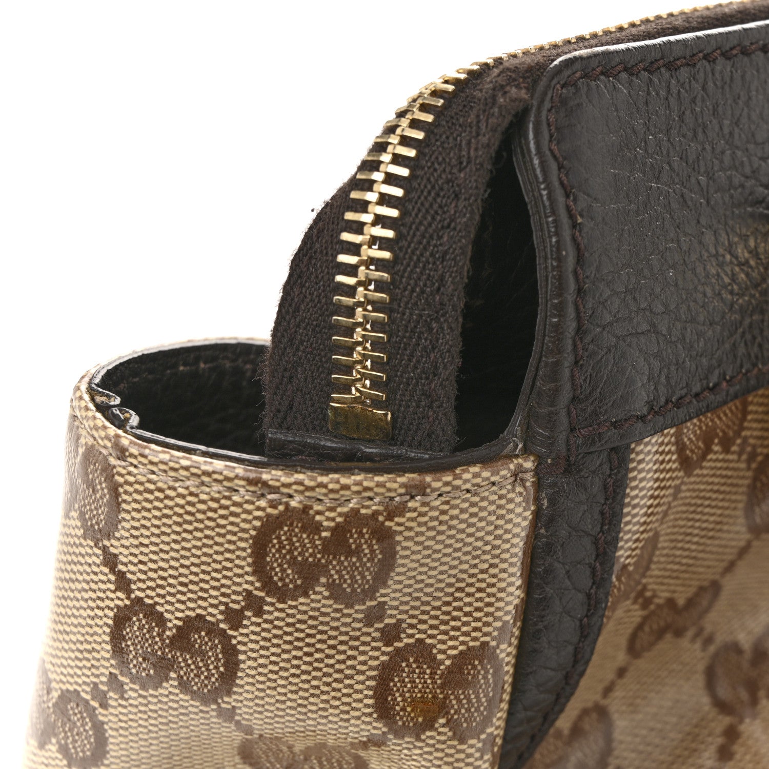 Crystal Monogram D Ring Tote Dark Brown