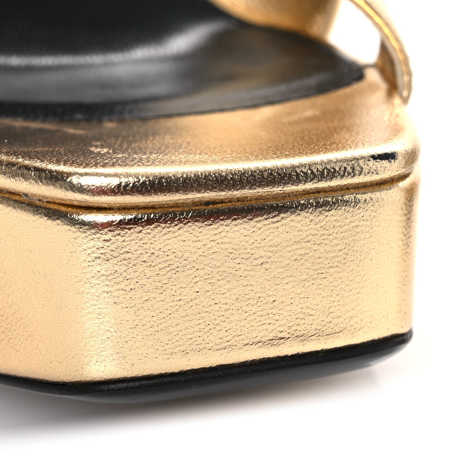 Metallic Debbie Platform Sandal 37.5 Gold