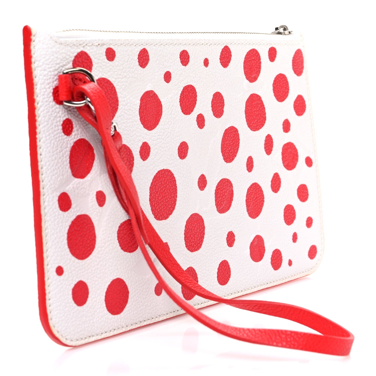 LV X YK Empreinte Infinity Dots Neverfull MM Pochette Rouge White