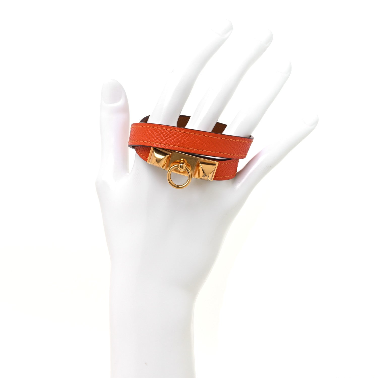 Epsom Rivale Double Tour Bracelet S Orange