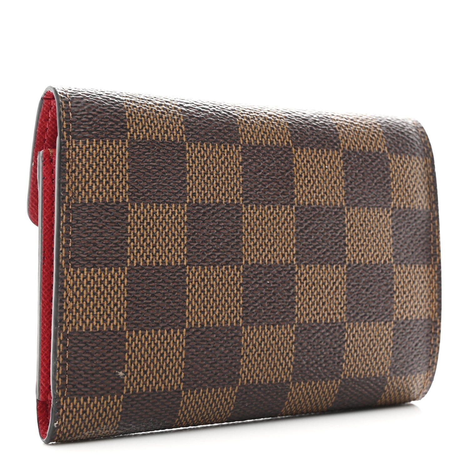 Damier Ebene Victorine Wallet Red