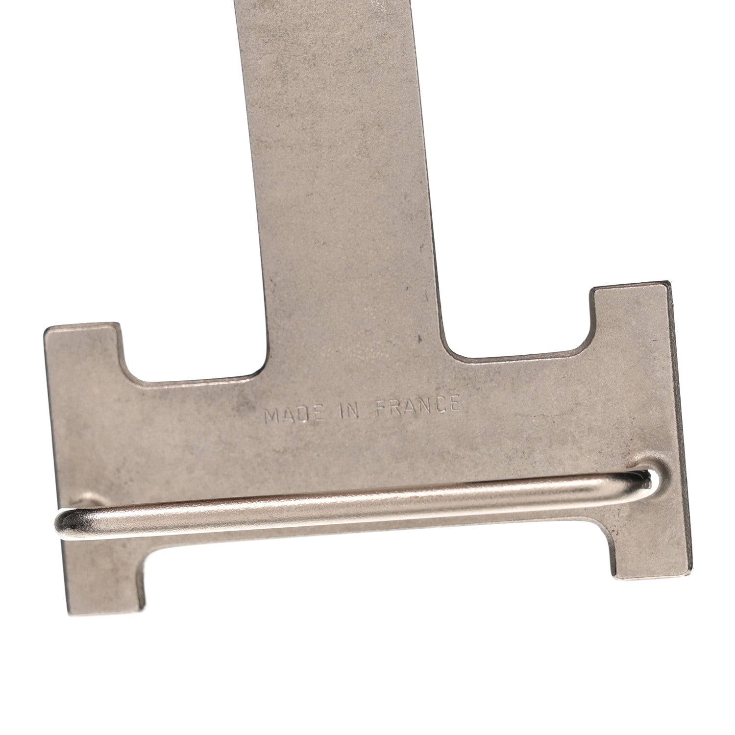 Palladium Guilloche 32mm H Belt Buckle