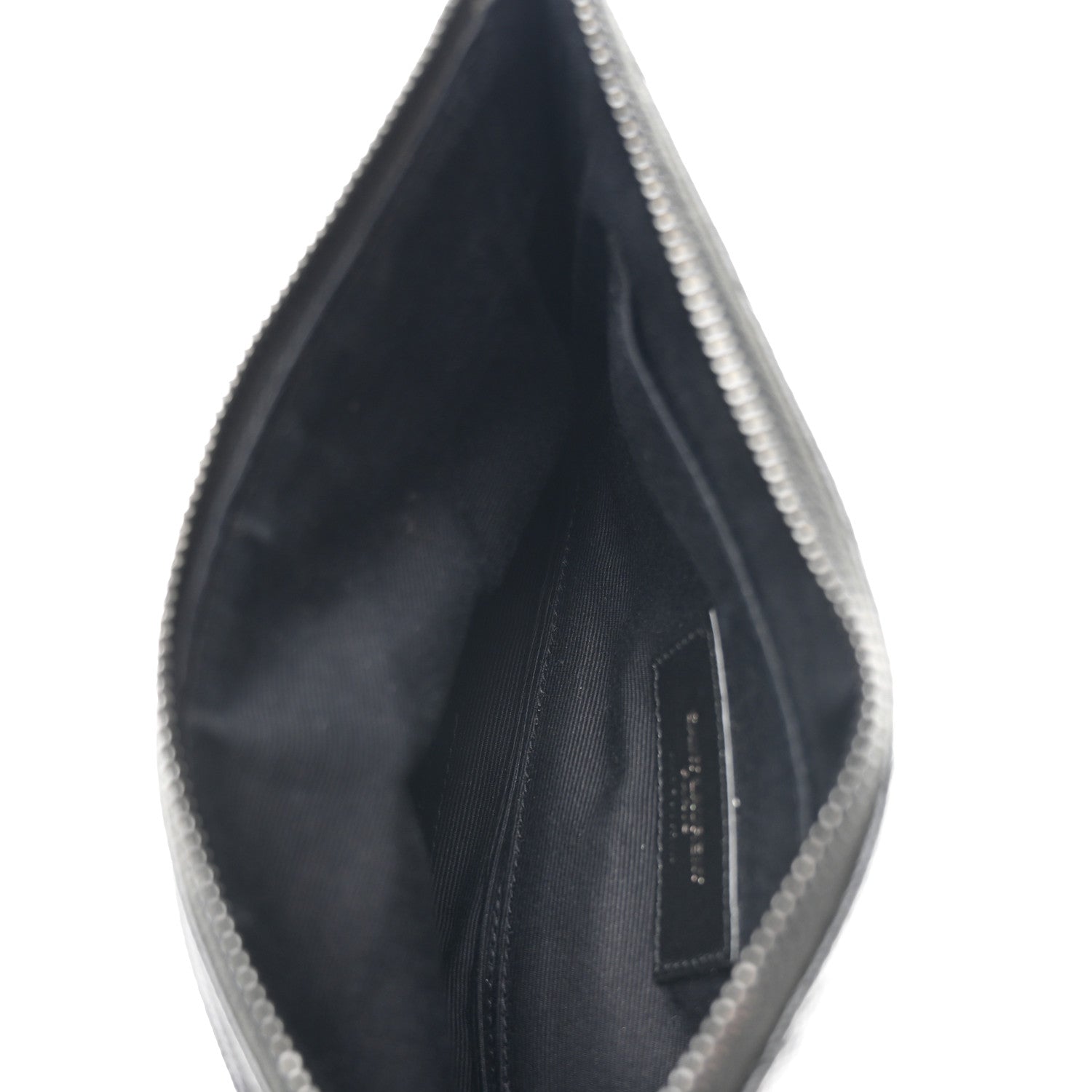 Grain De Poudre Chevron Monogram Monochrome Bill Pouch Black