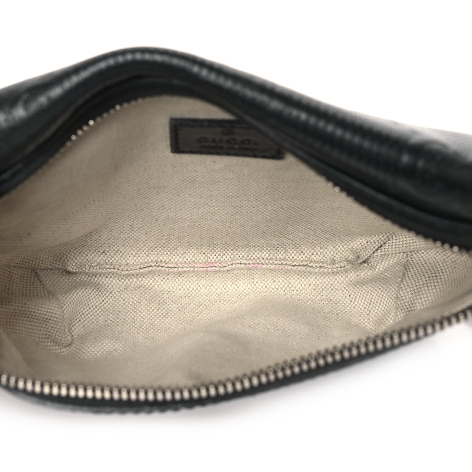Calfskin GG Tennis Embossed Belt Bag Black