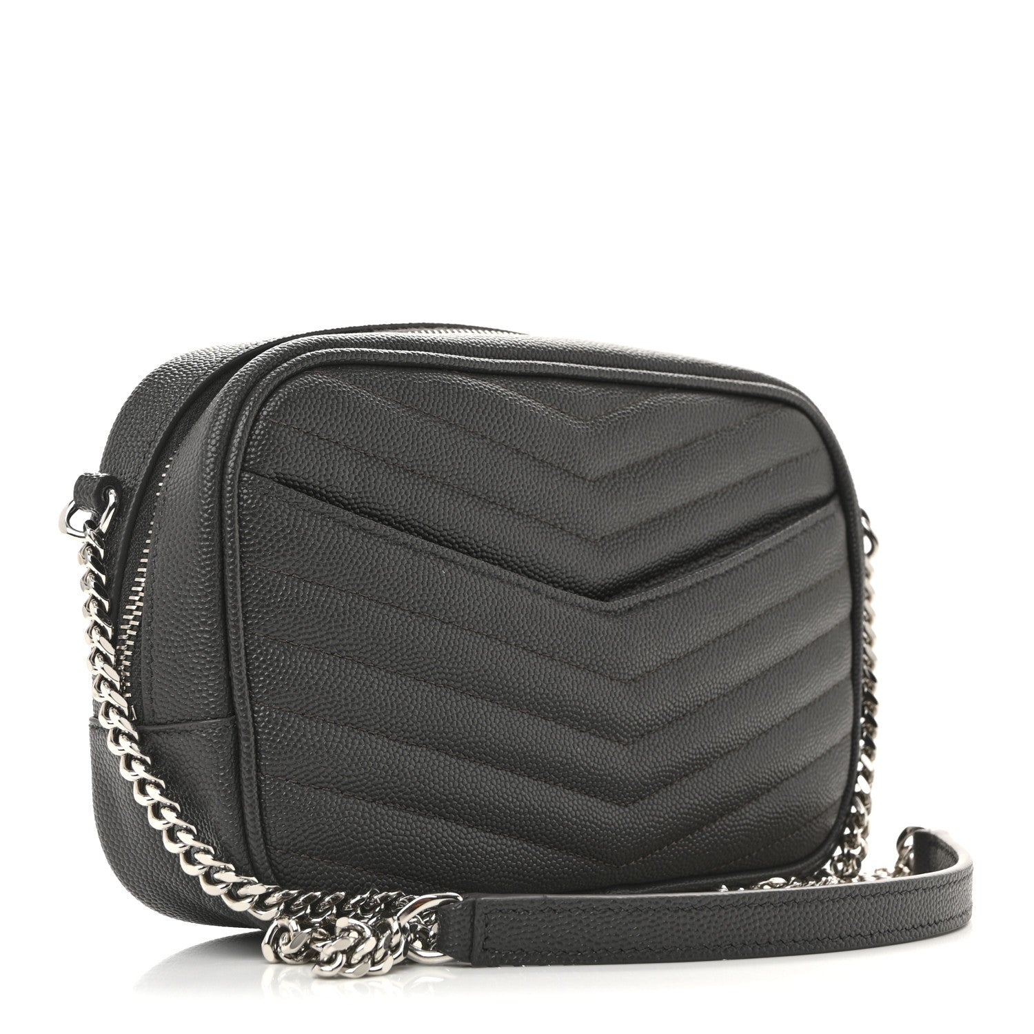 Grain De Poudre Matelasse Monogram Mini Lou Camera Bag Asphalt