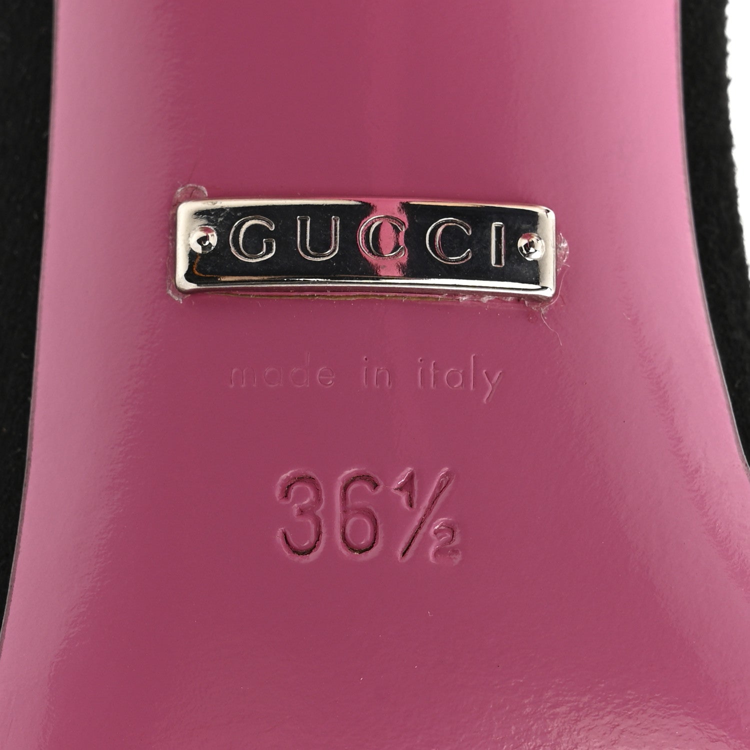 Kid Scamosciato Crystal Ankle Strap High Heel Sandals 36.5 Black