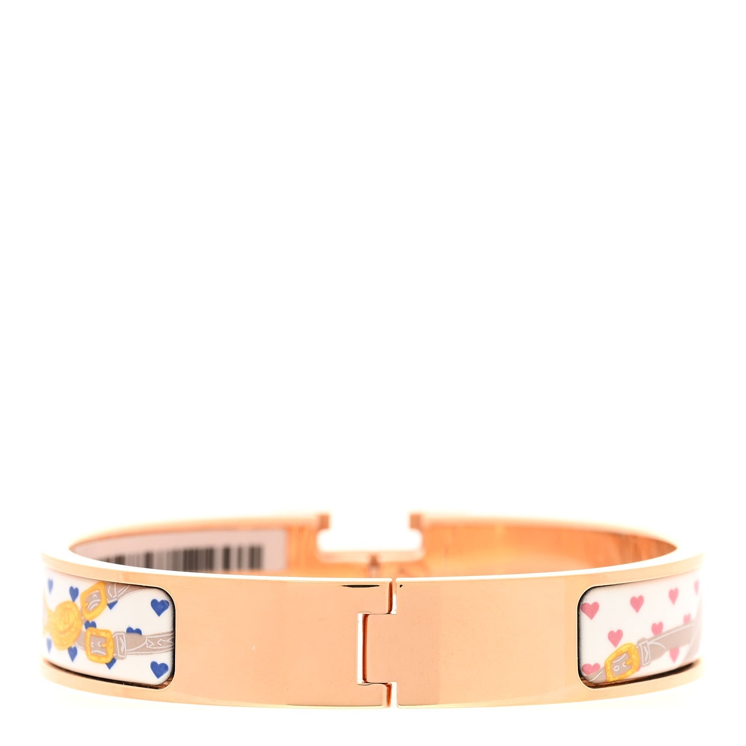 Enamel Narrow Print Brides de Gala Love Clic Clac H Bracelet PM Confettis