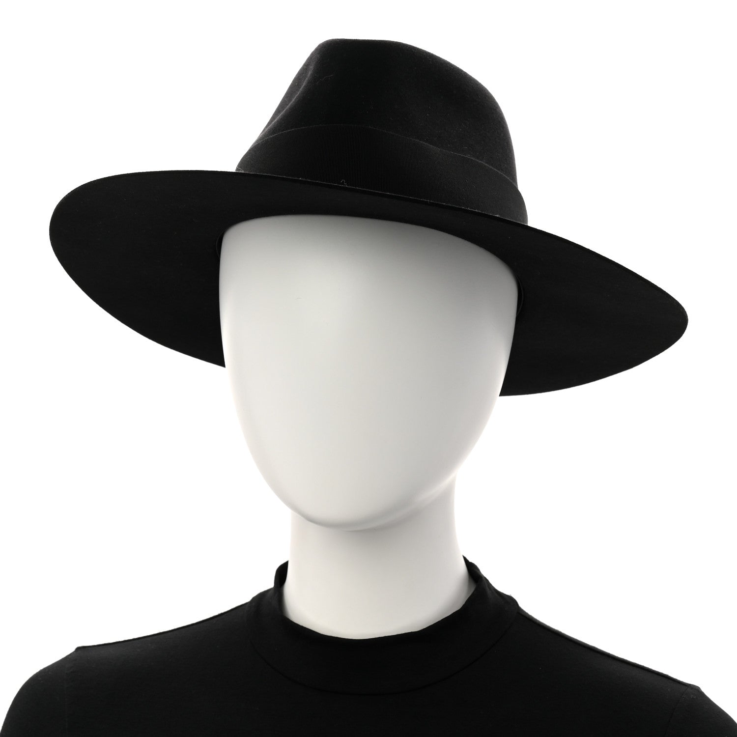 Rabbit Felt Faubourg Brides De Gala Hat 58 Black