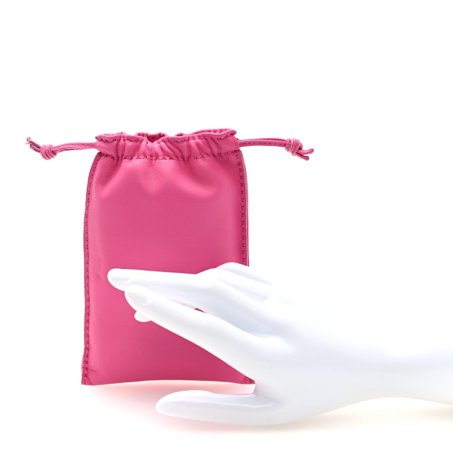 Milo Lambskin Pilo Pouch  Rose Mexico
