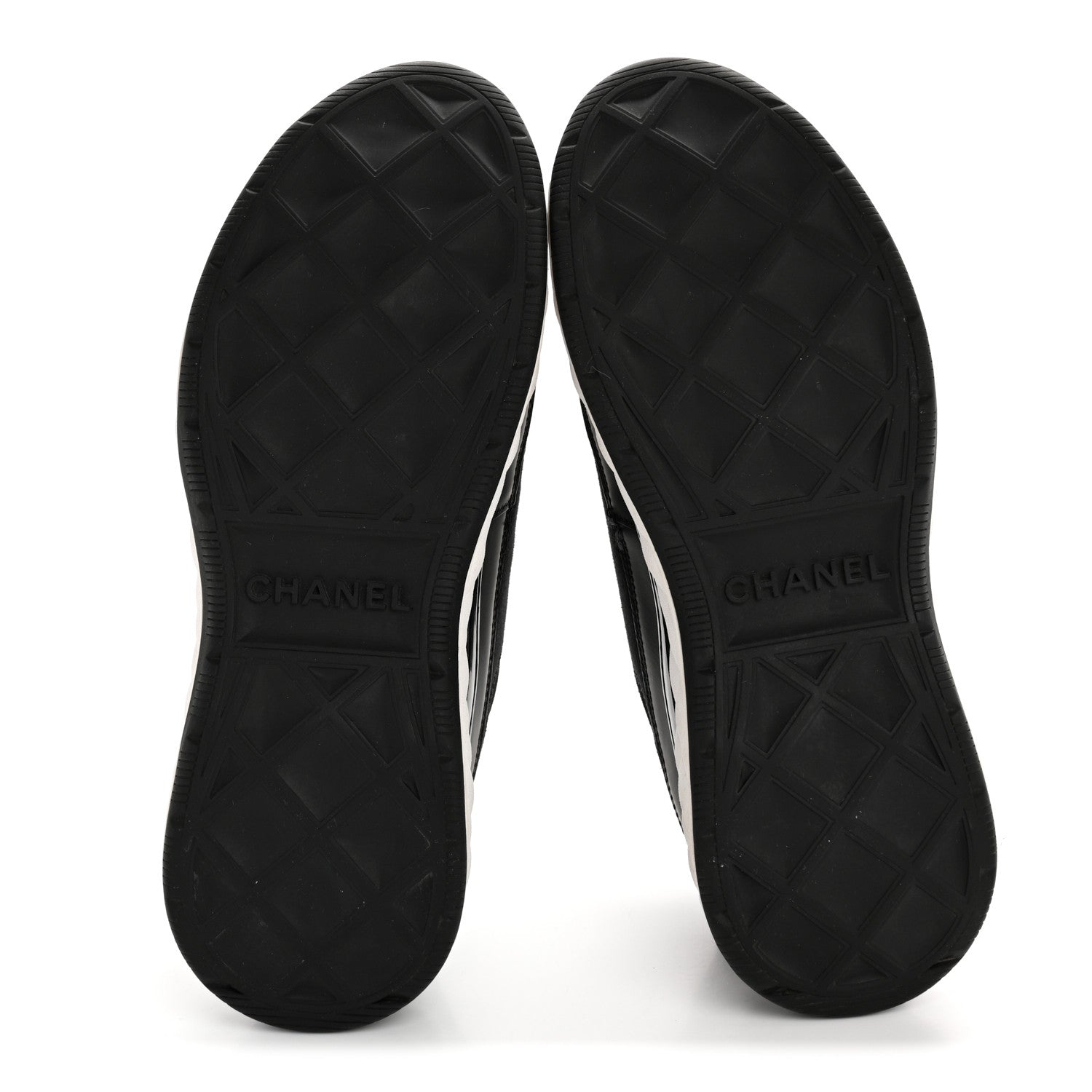 Velvet Calfskin Mixed Fibers CC Sneakers 38 Black