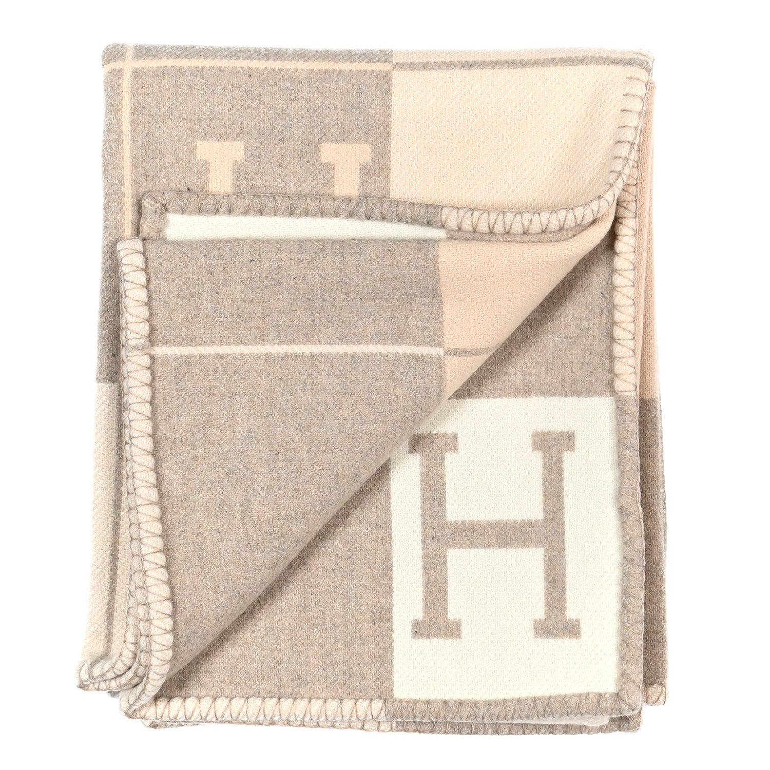 Wool Cashmere Avalon III Blanket Coco Camomille