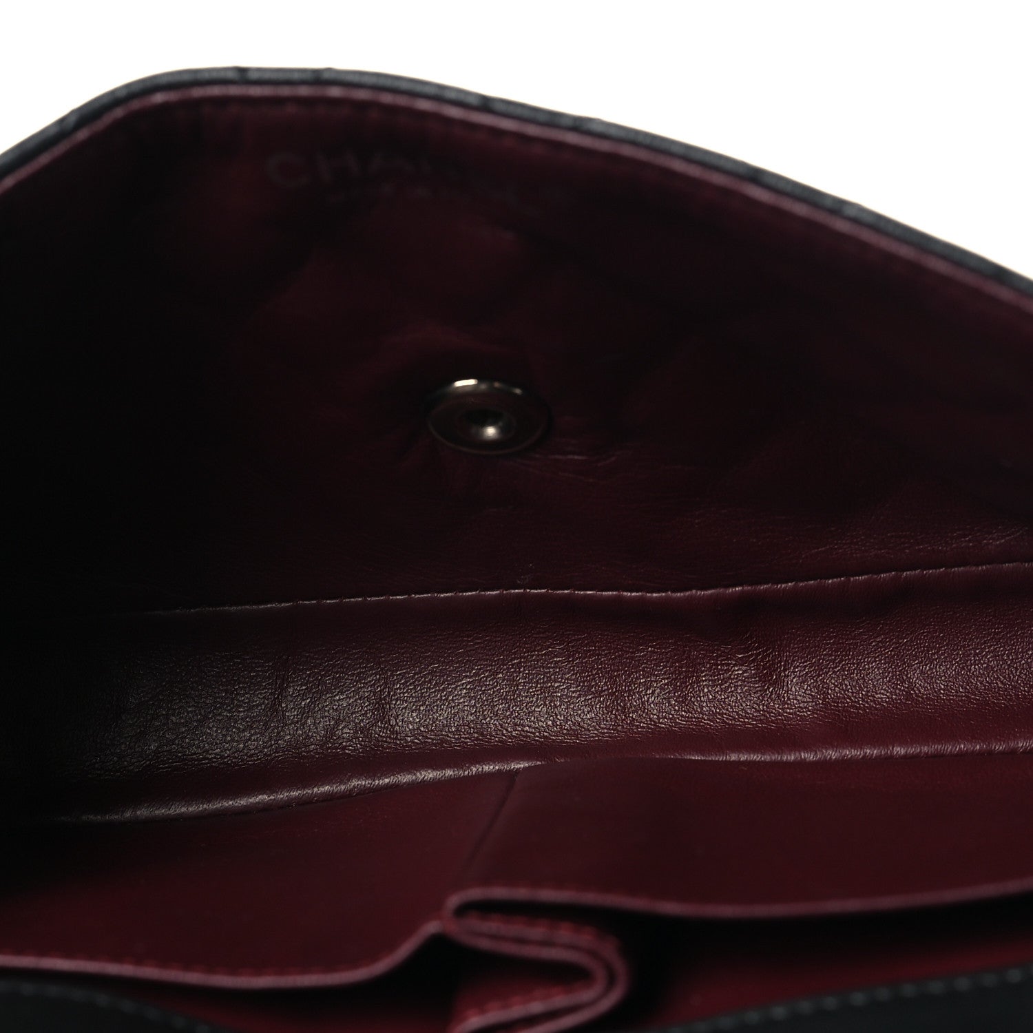 Lambskin Quilted East West Flap Black
