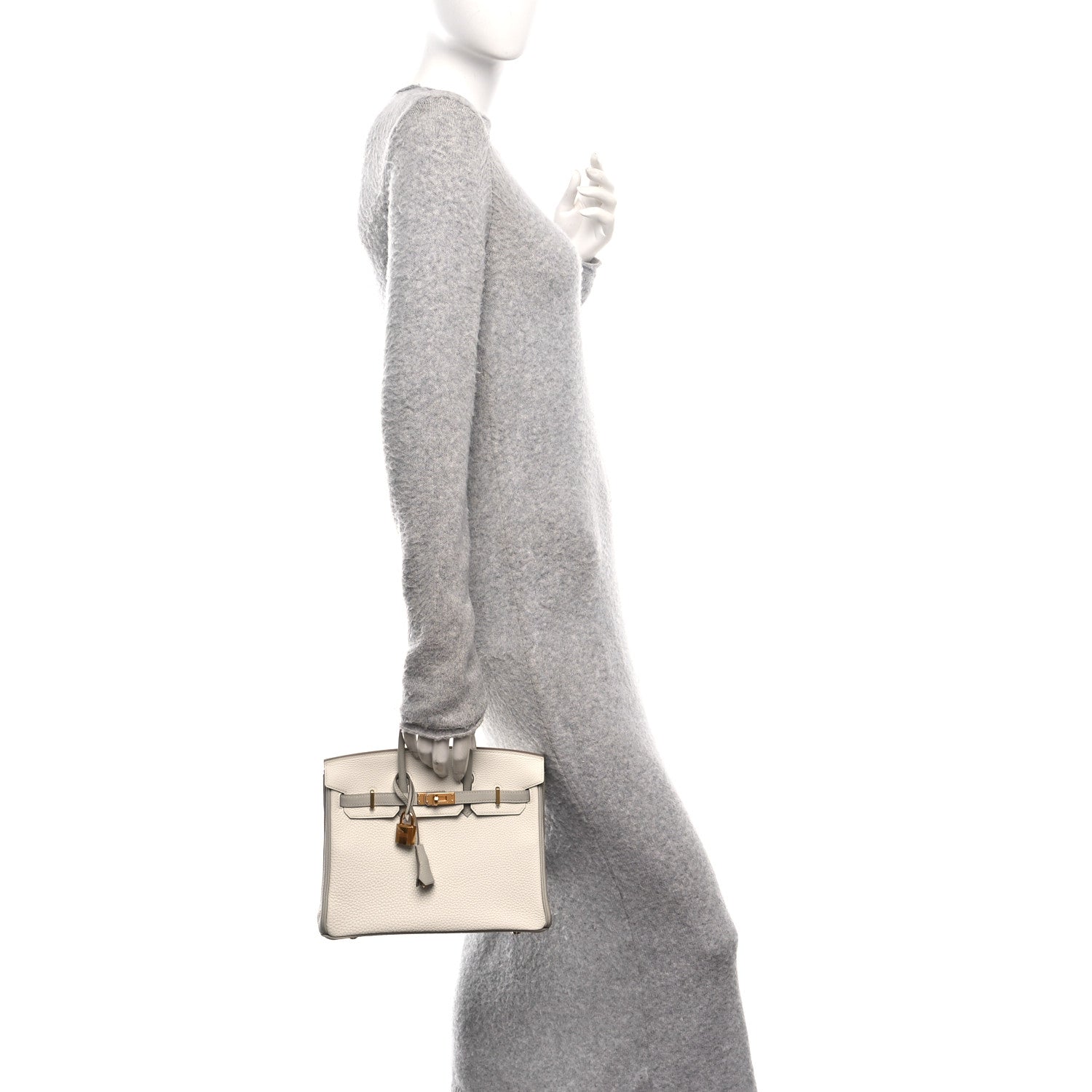 Togo Horseshoe Birkin 25 Craie Gris Tourterelle