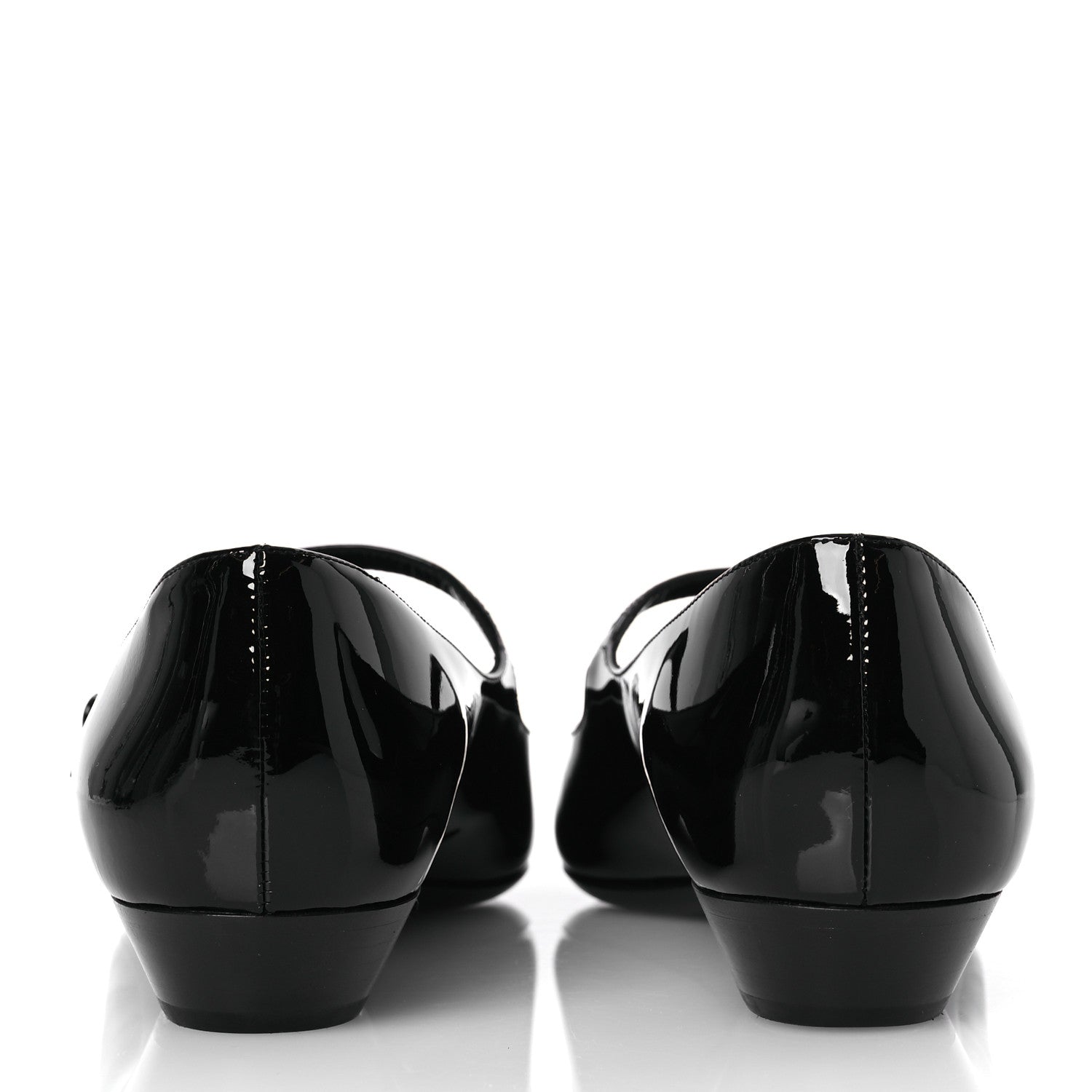 Patent Calfskin Sixtine 20 Pumps 40 Black