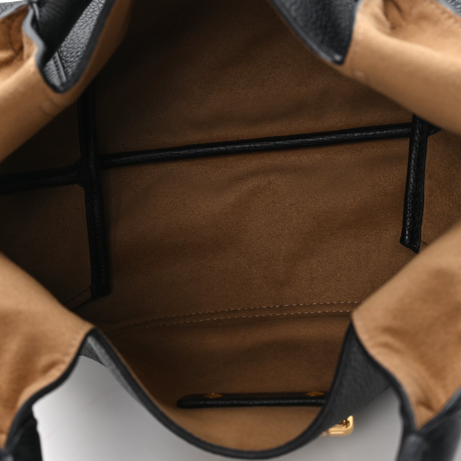 Grained Calfskin Softbit Medium Shoulder Bag Black