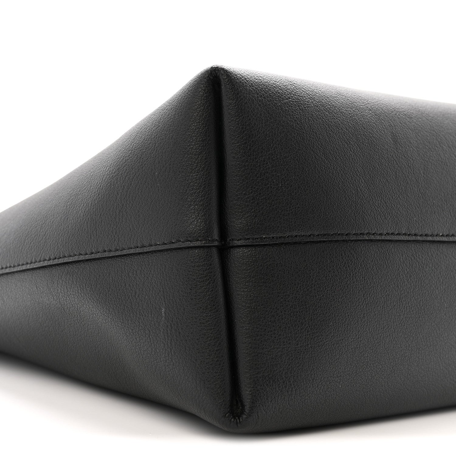 Calfskin Large Shopping Tote Black