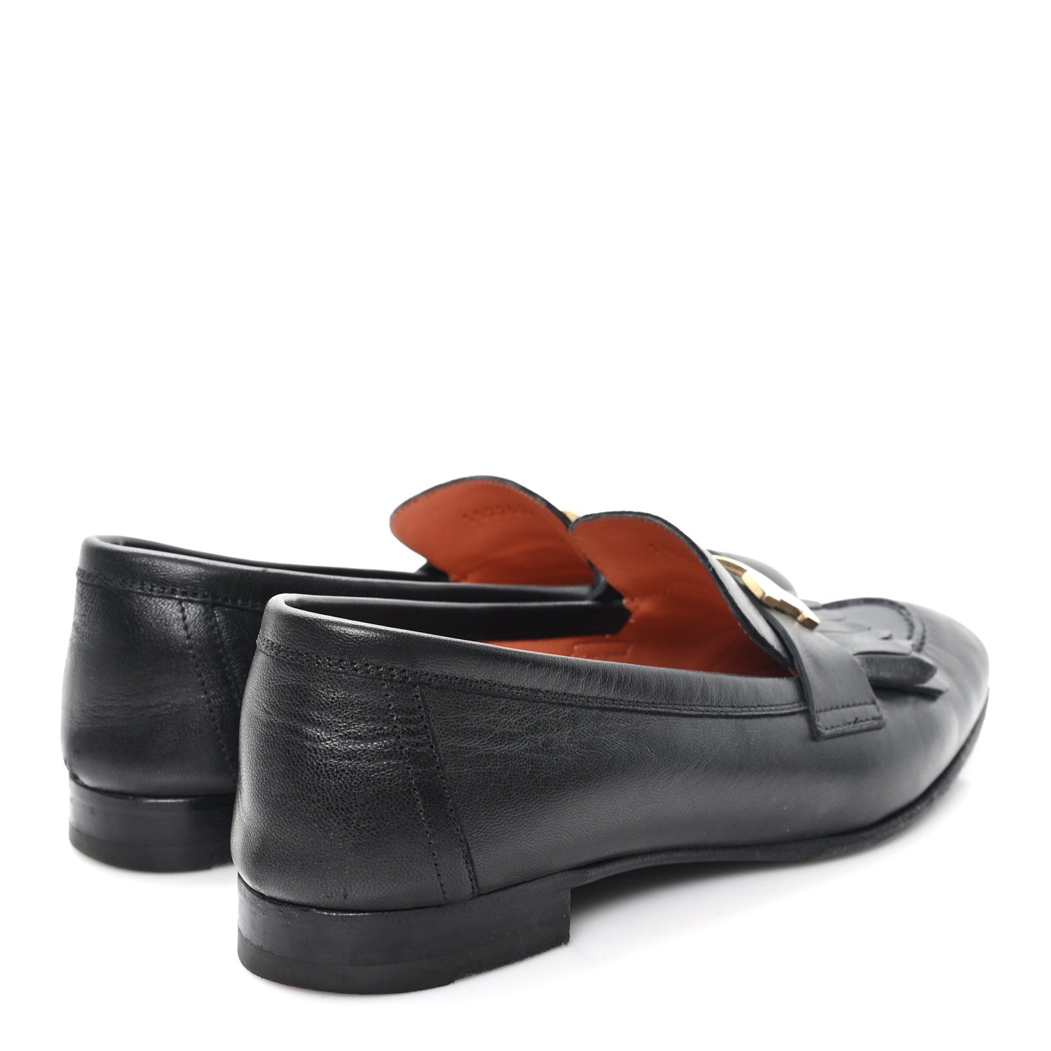 Goatskin Womens Royal Loafers 36 Black
