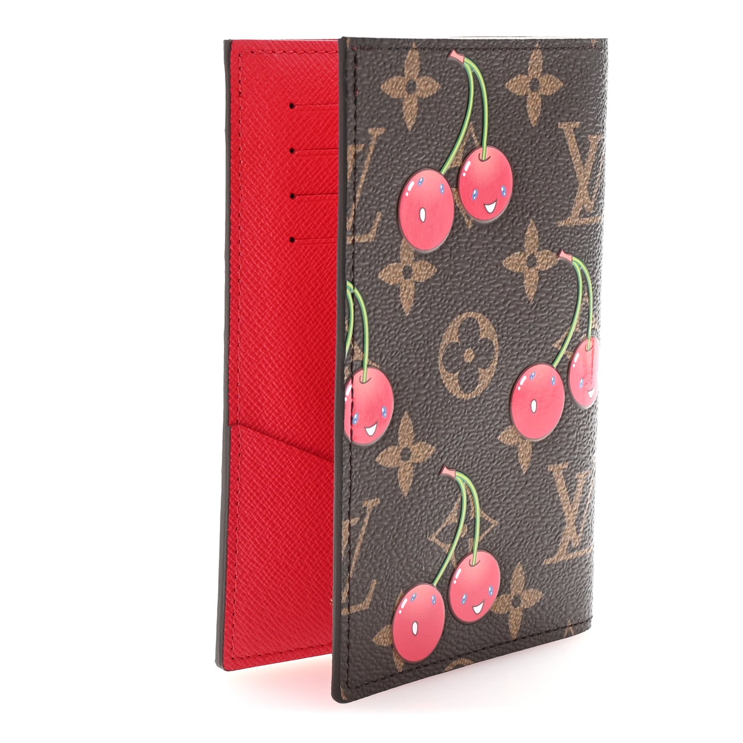 LV X TM Monogram Cerises Passport Cover