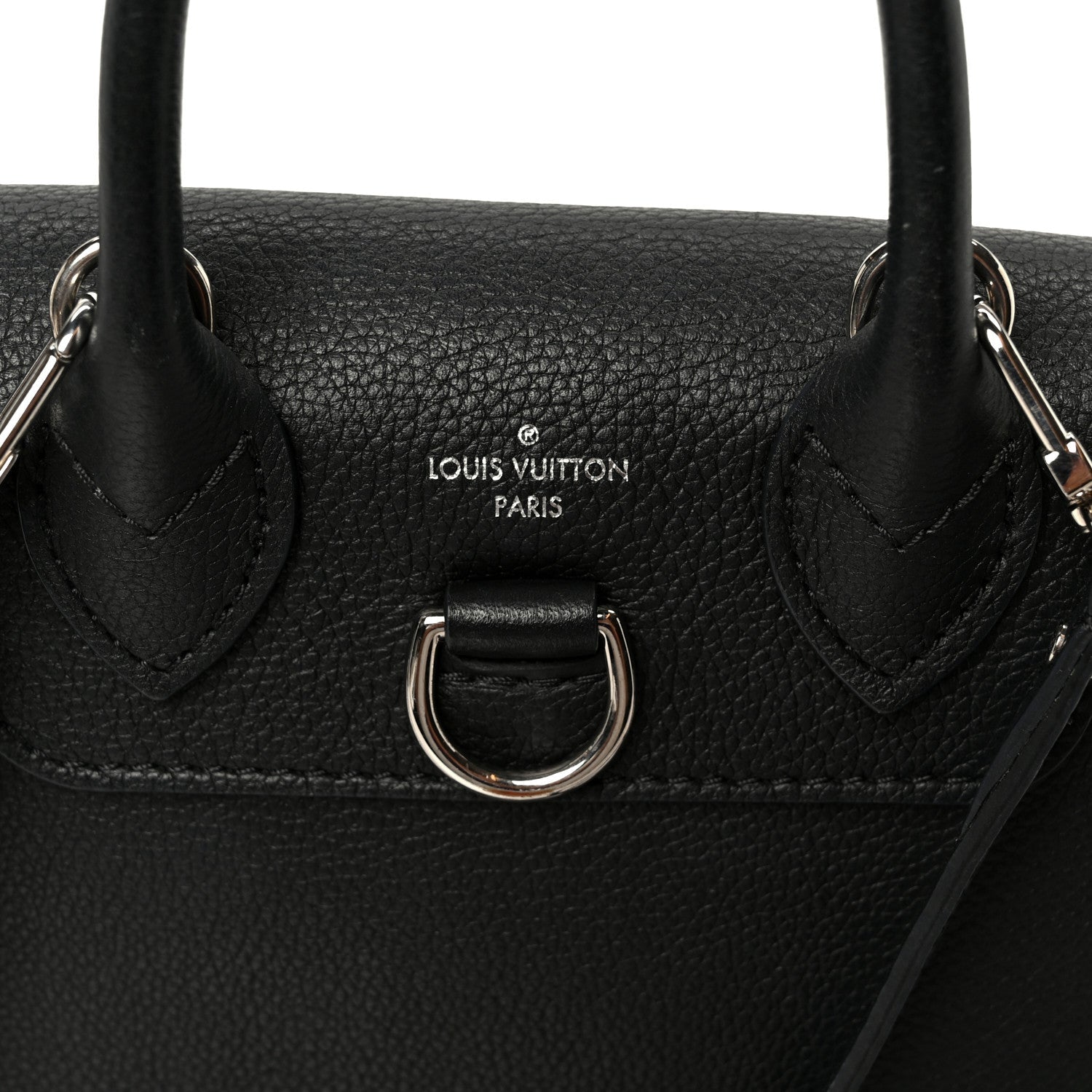 Calfskin Lockme Mini Backpack Black