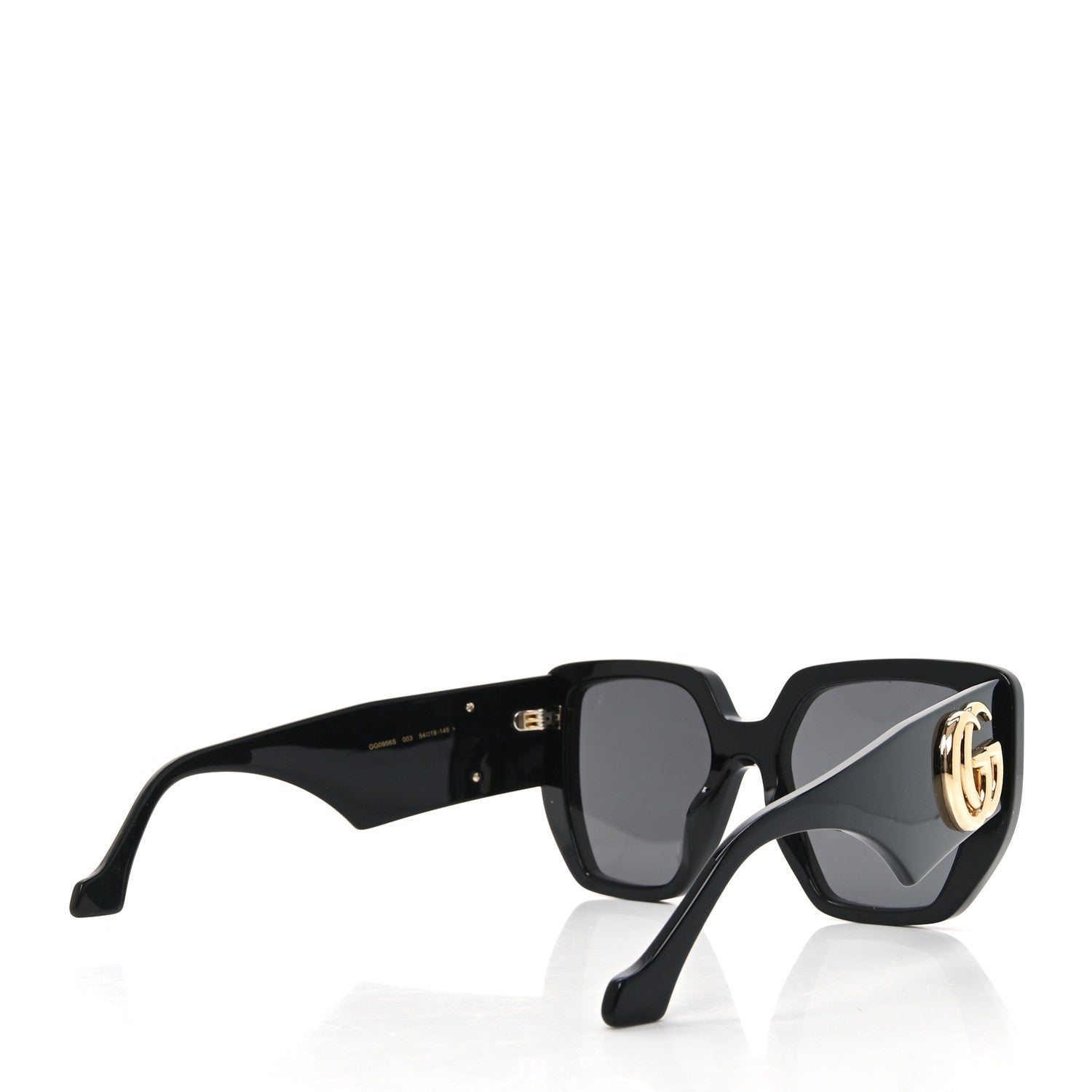 Acetate Square Frame Sunglasses GG0956S Black