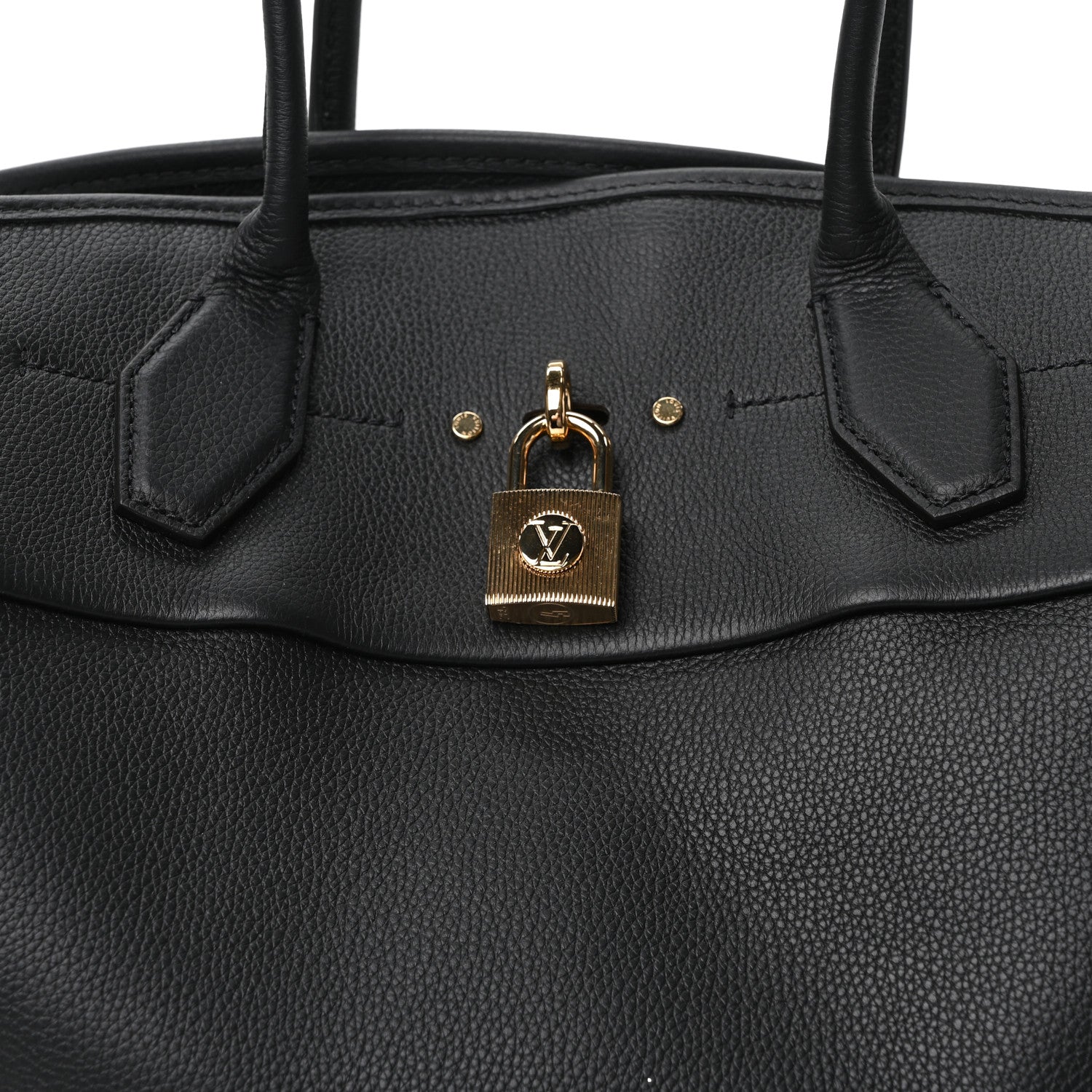 Calfskin Shearling City Steamer GM Black Bronze