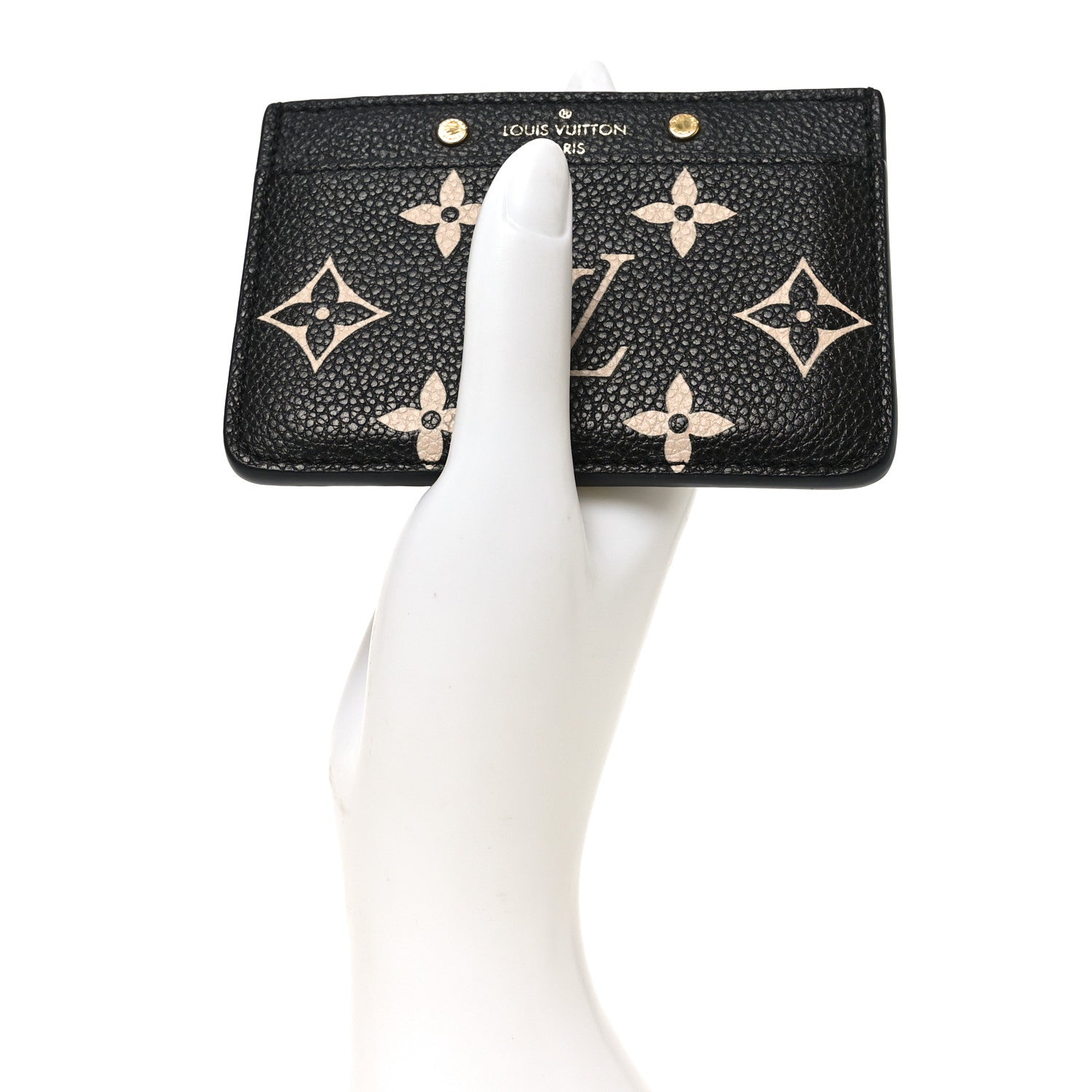 Empreinte Monogram Giant Card Holder Black Beige