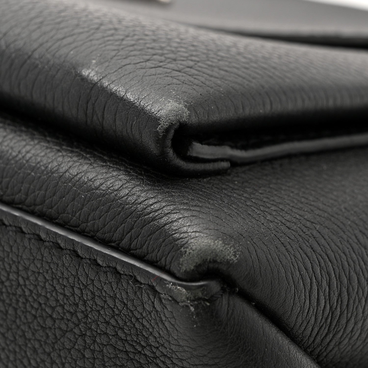 Soft Calfskin My Lockme Top Handle Black