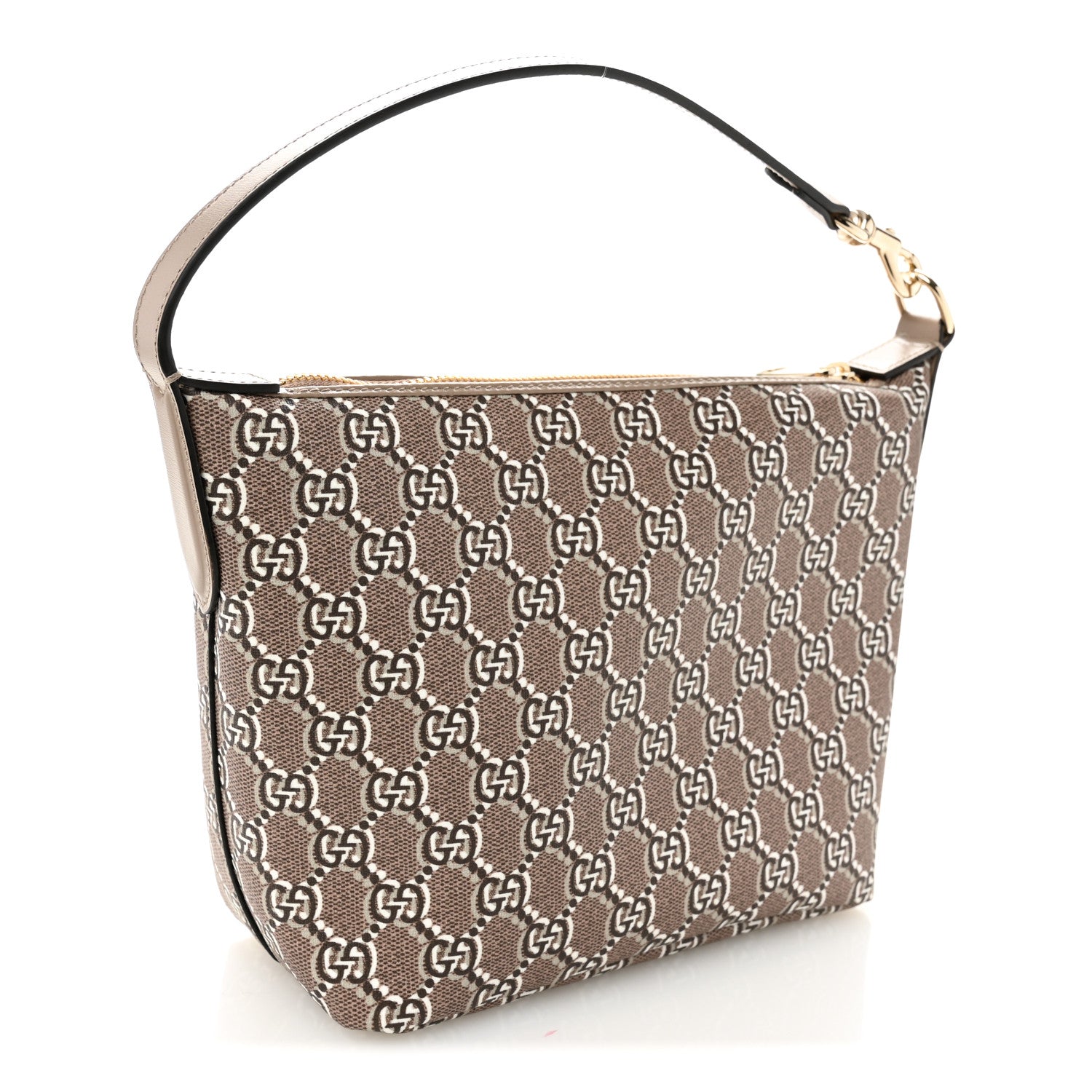 GG Shadow Monogram Super Mini Ophidia Shoulder Bag Taupe