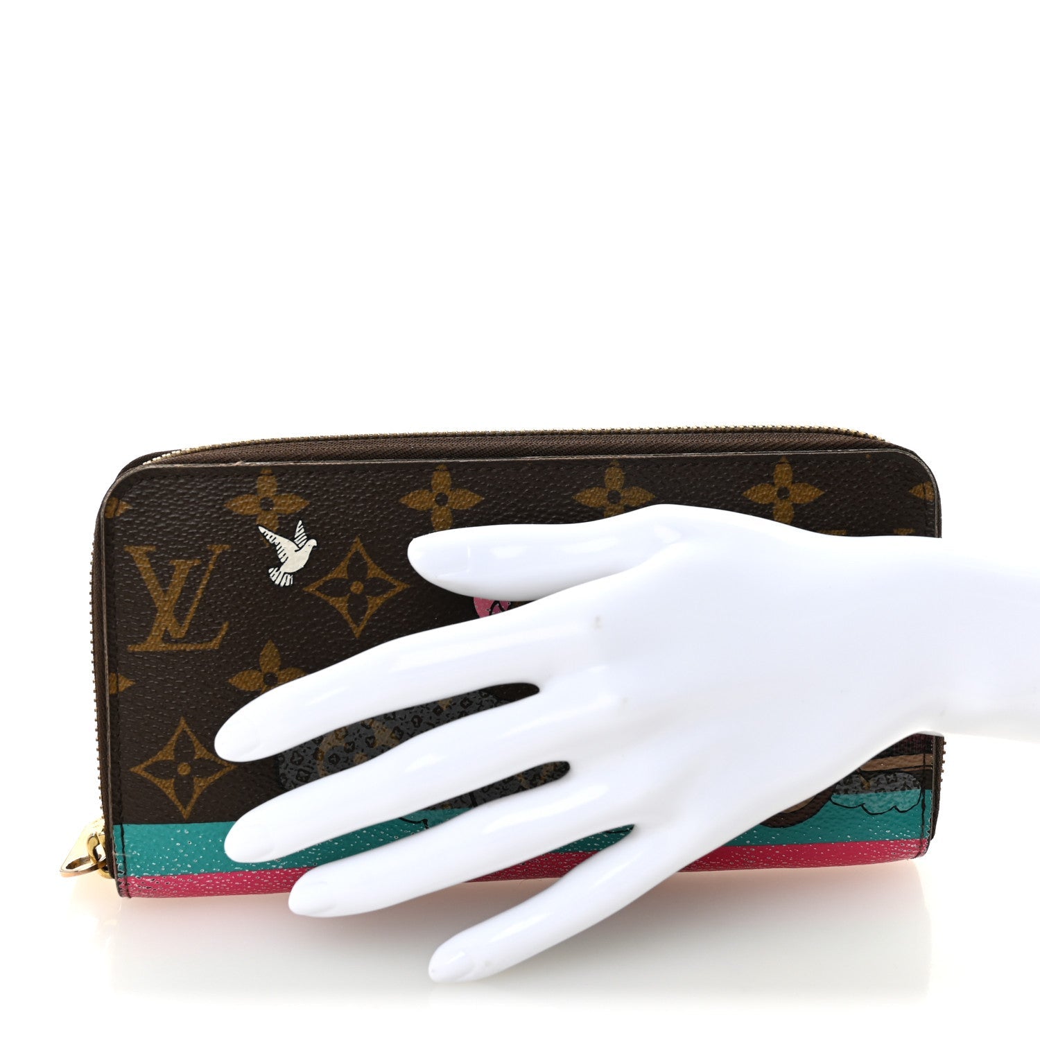 Monogram 2015 Christmas Animation Zippy Wallet Hibiscus