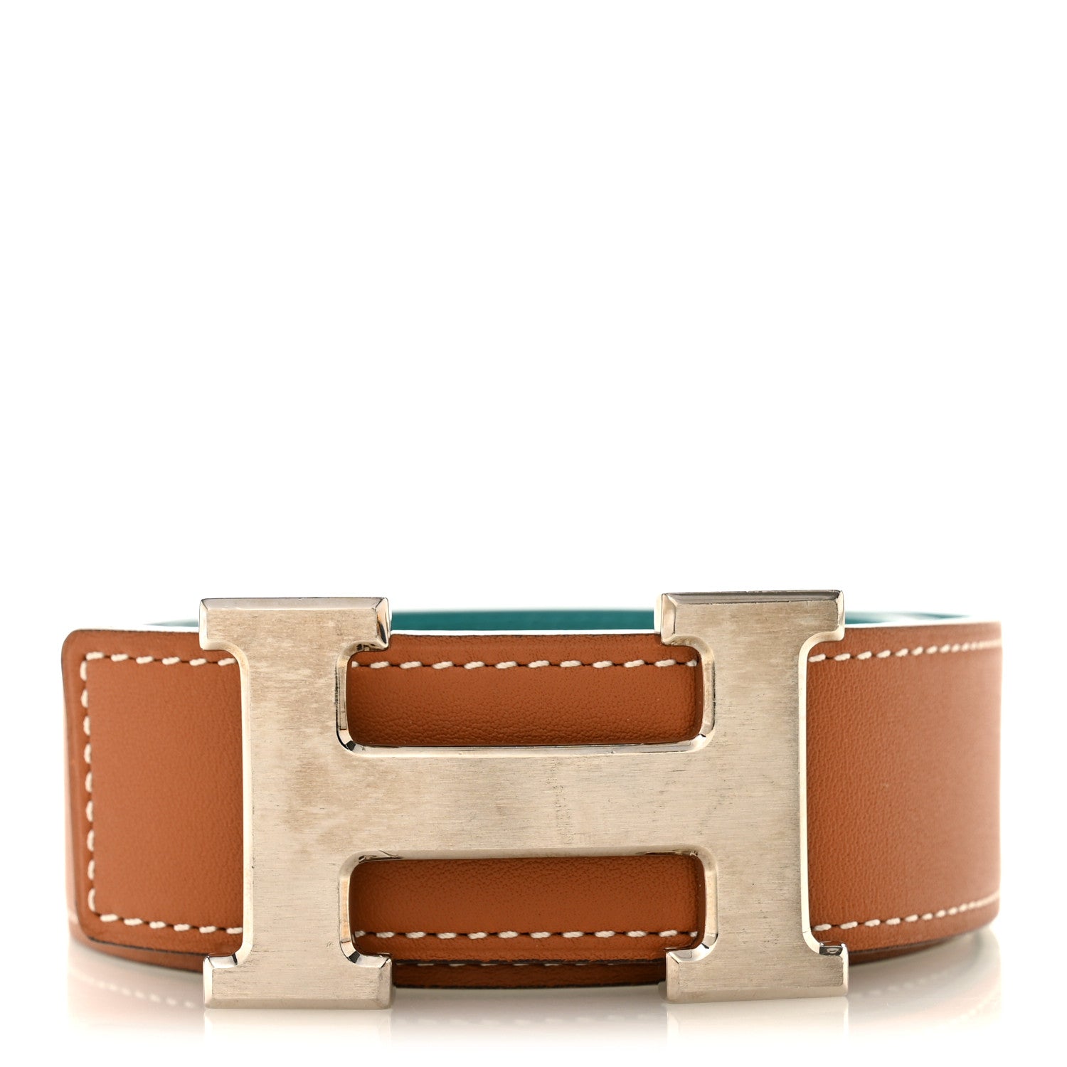 Swift Epsom 32mm H Belt 85 34 Gold Bleu Paon
