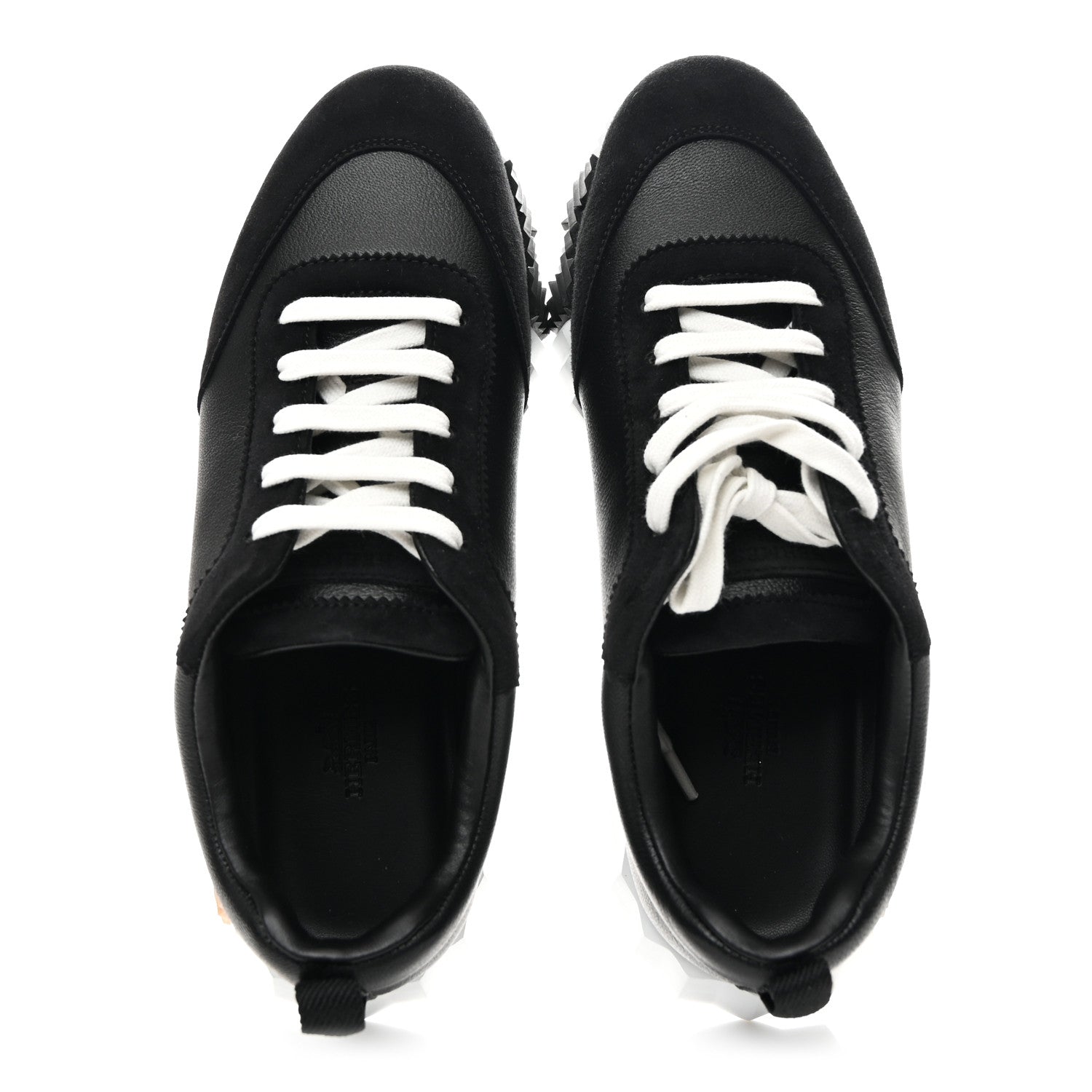 Goatskin Suede Goatskin Bouncing Sneakers 38.5 Black